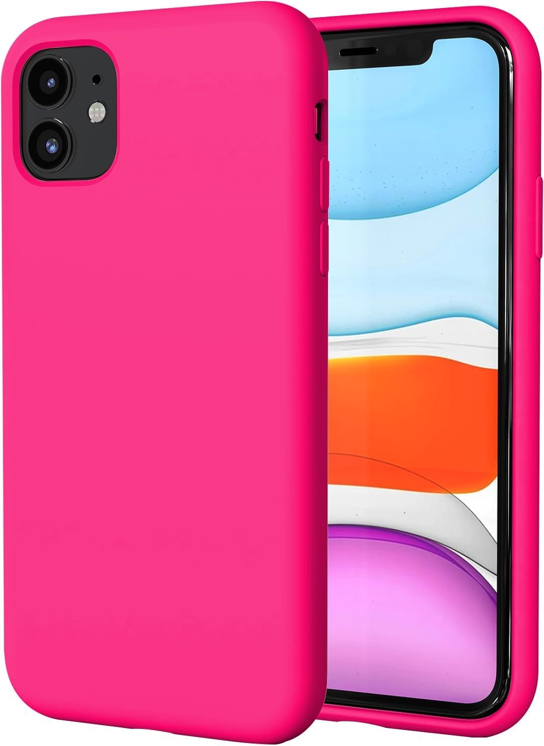TAXXOE Silicone Case with iPhone 11 Case Soft Ultra Slim Protective Shockproof L...