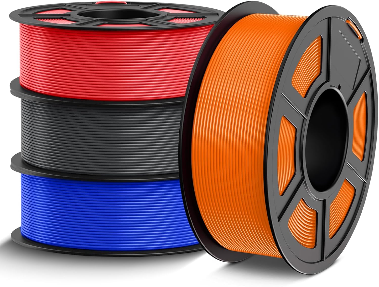 TECBEARS PETG Filament 1.75mm Bundle 4KG, Strong Toughness PETG 3D Printer Filam...