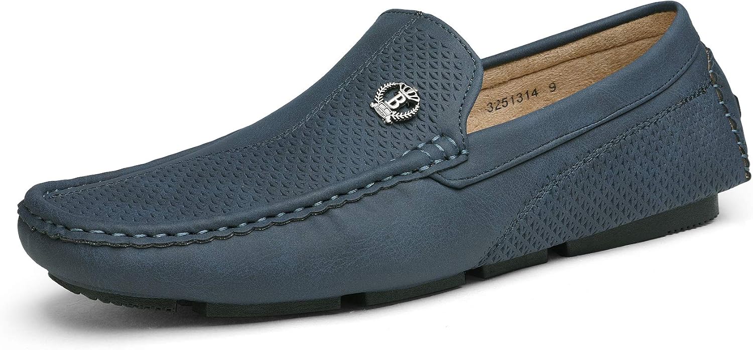 Bruno Marc Men’s Slip-on Formal Loafers, Classic Breathable Moccasins, Comfortab...