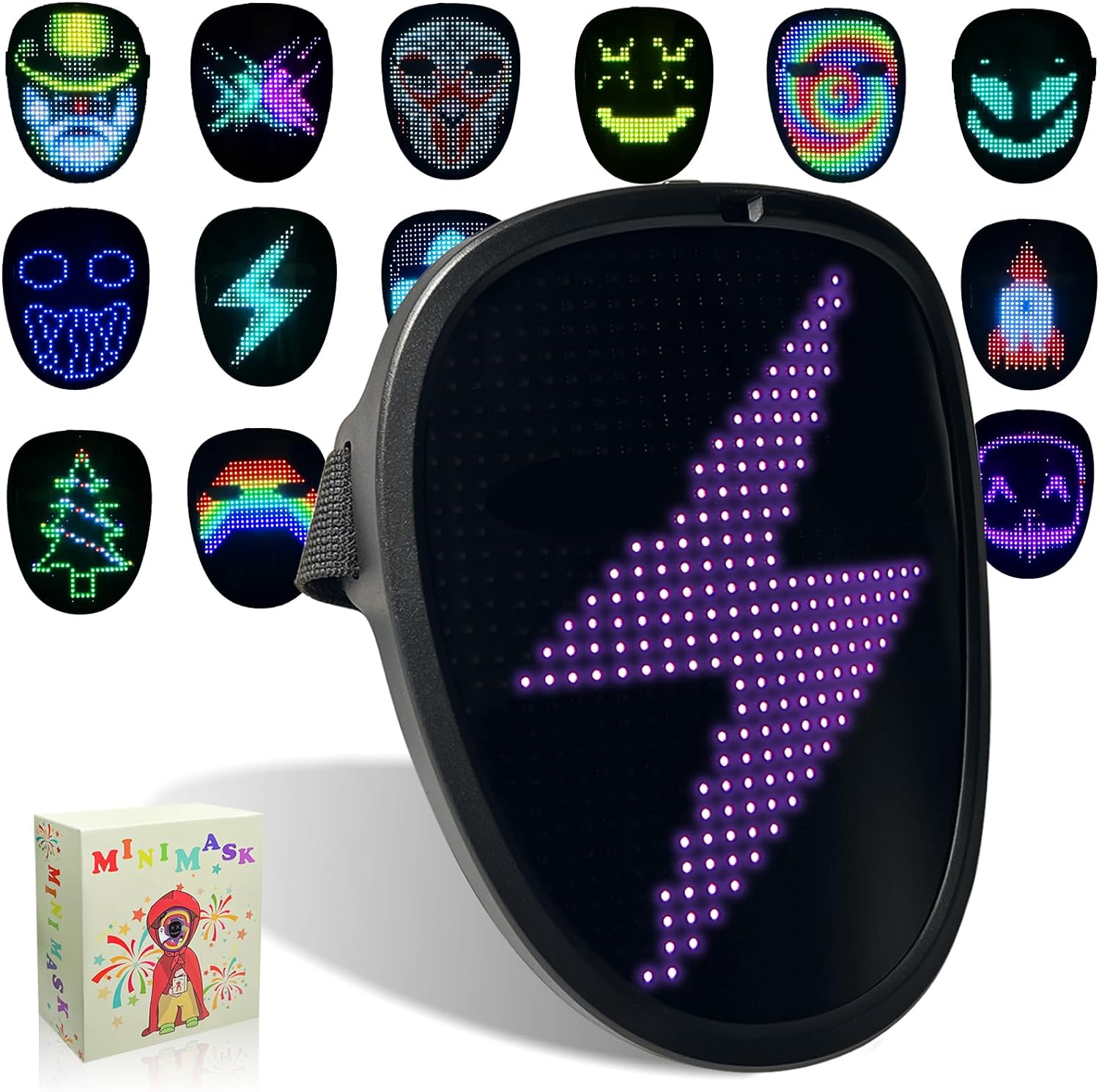 MOYACA Led Mask with Gesture Sensing, LED Lighted...