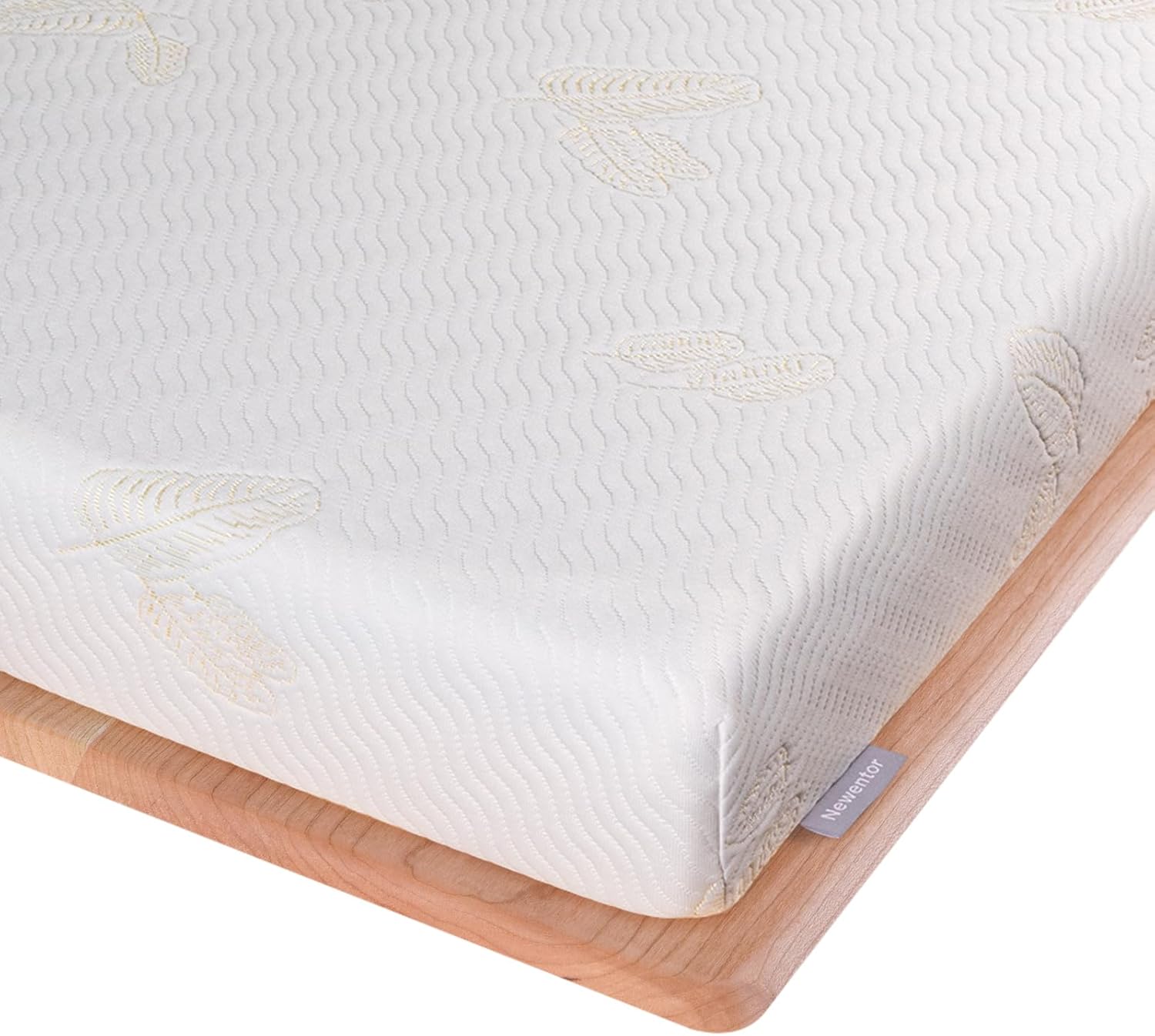Newentor® 4 Inch Memory Foam Mattress Topper King Bed - 10cm Dual-Layer Mattress...