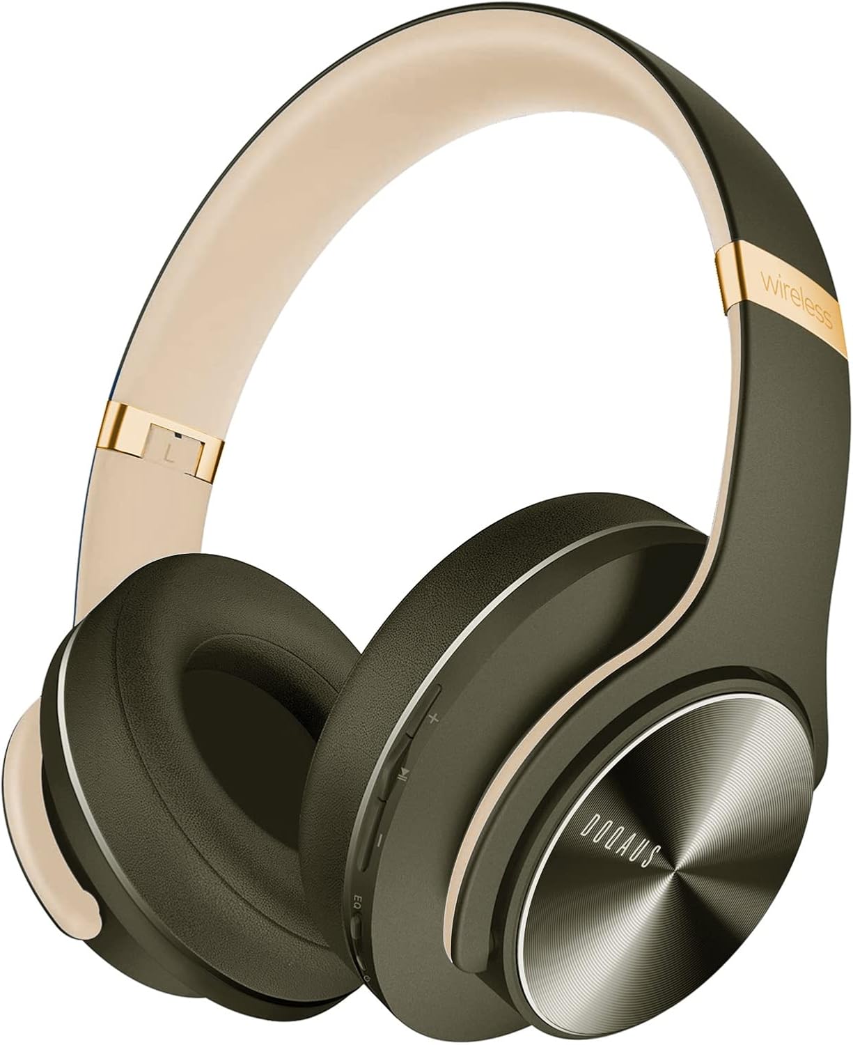 DOQAUS Bluetooth Headphones Over Ear, 90Hrs Playtime, BT5.3 Wireless Headphones...