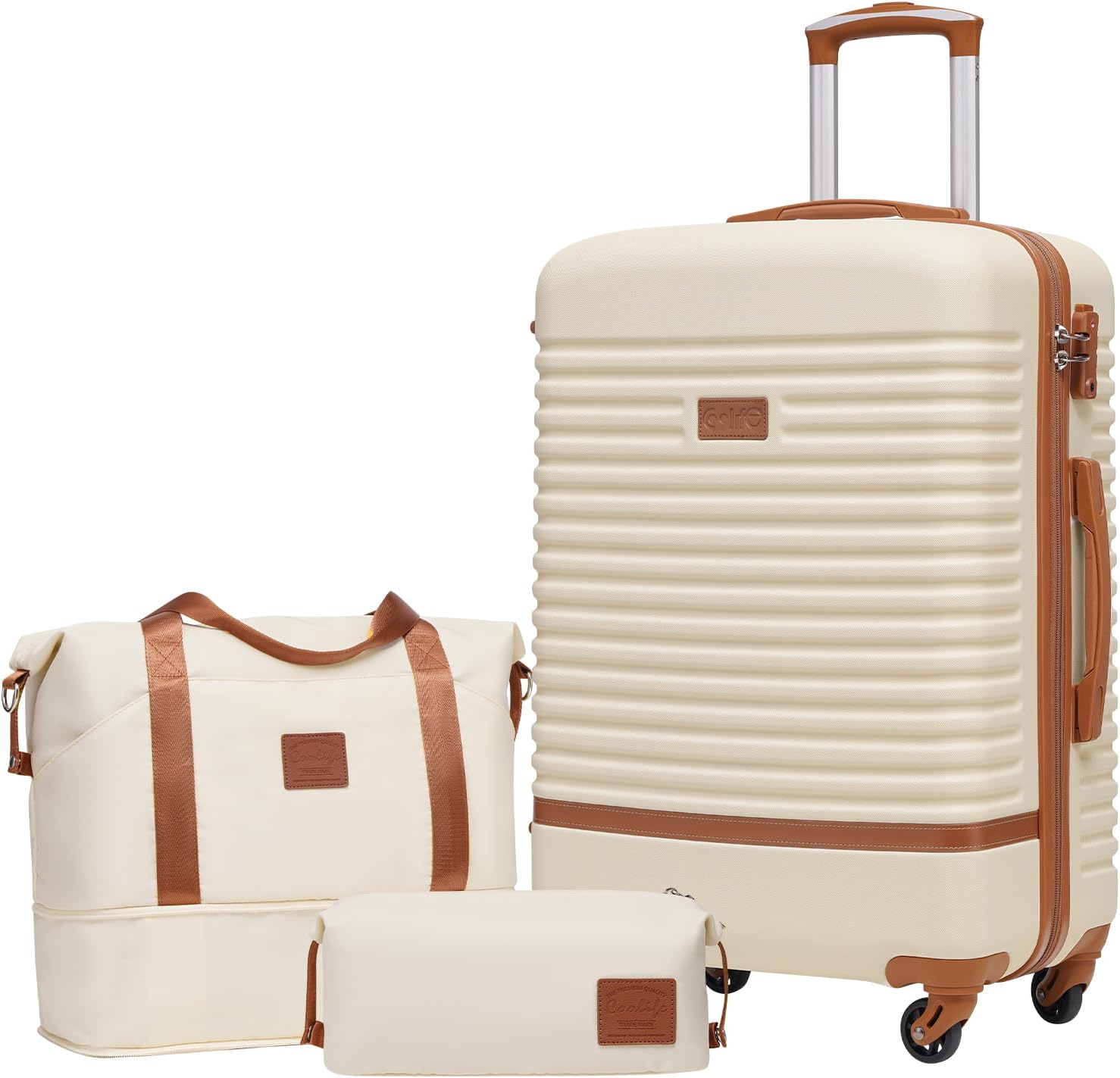 COOLIFE Suitcase, Special Trolley Carry On Hand Cabin Luggage, Innovative Hard S...