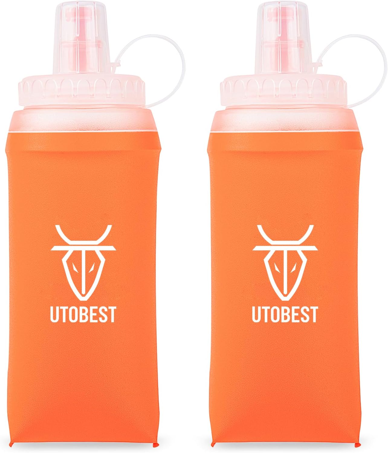 UTOBEST Soft Flask Running Water Bottle Collapsible Water Bottle for Trail Runni...