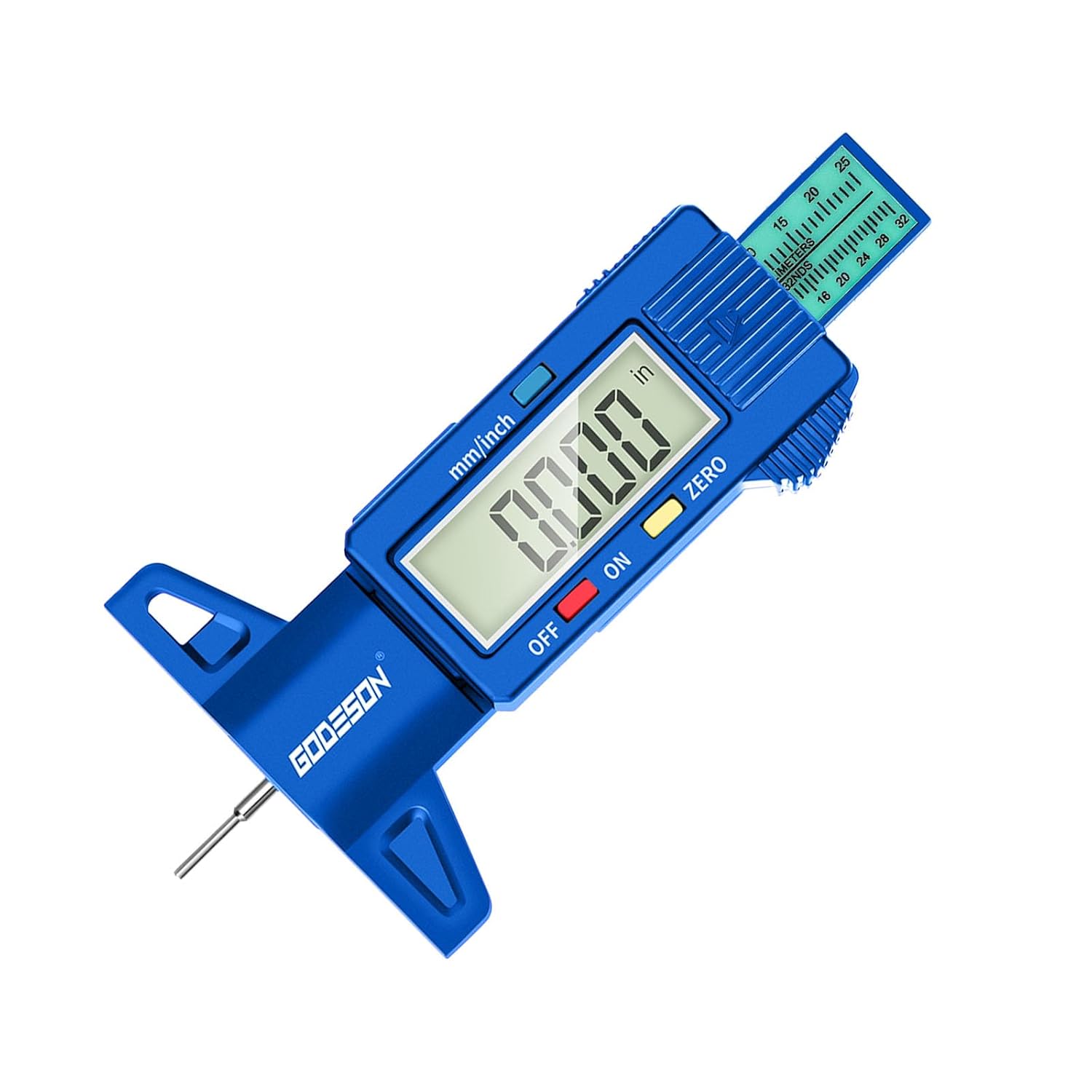 GODESON Blue Digital Tyre Tread Depth Gauge UK,0-25.4 Mm Inch Tyre Guage Digital...