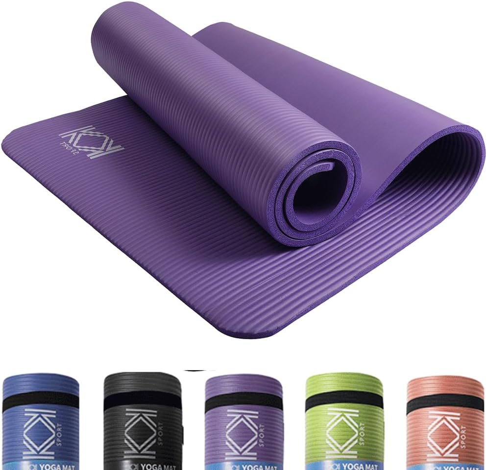 Yoga Mat 15mm thick padded NBR Exercise Mats for yoga, Pilates and gymnastics su...