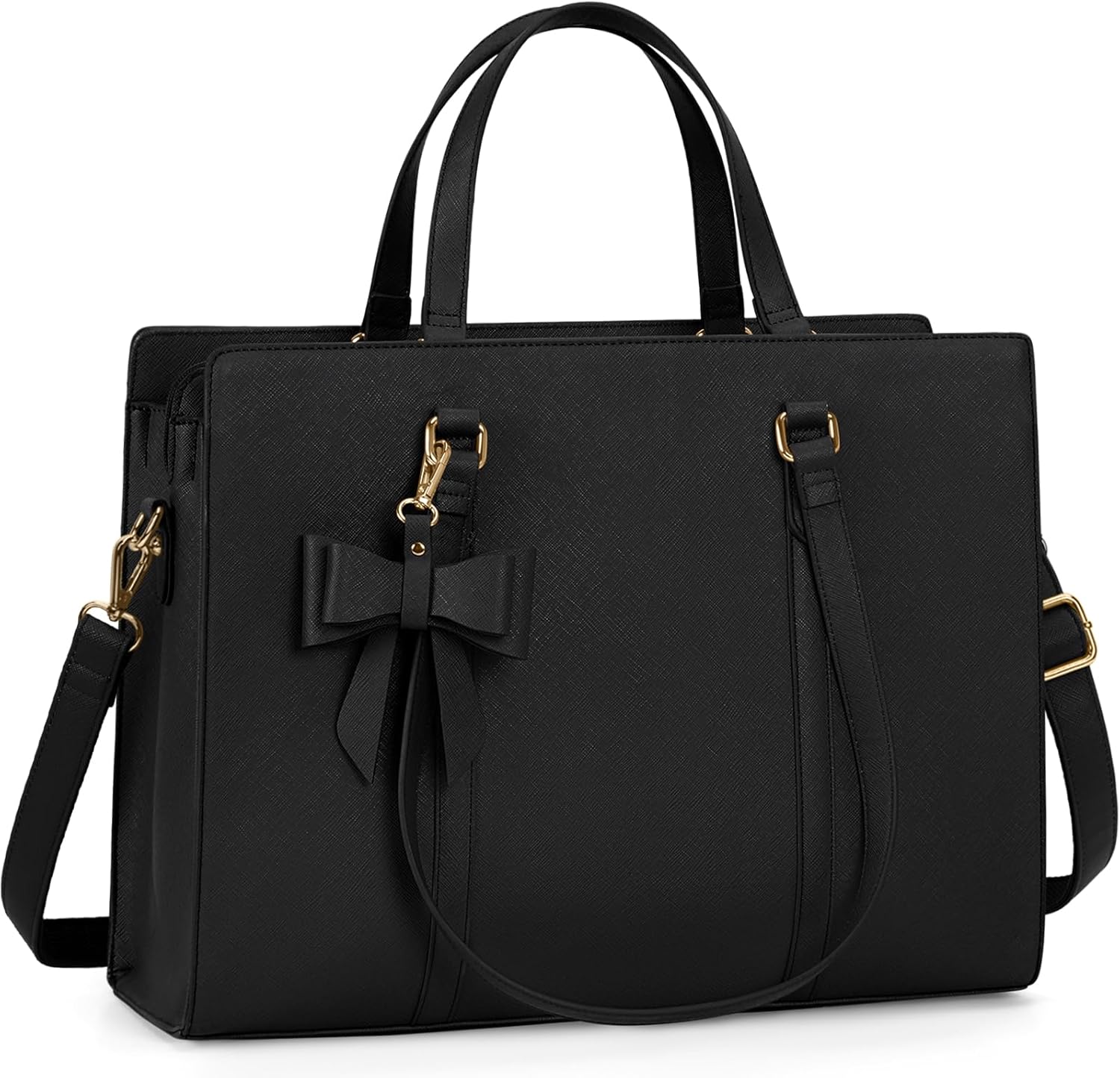 NEWHEY Laptop Tote Bags for Women 15.6 Inch Ladies Leather Laptop Handbags Desig...