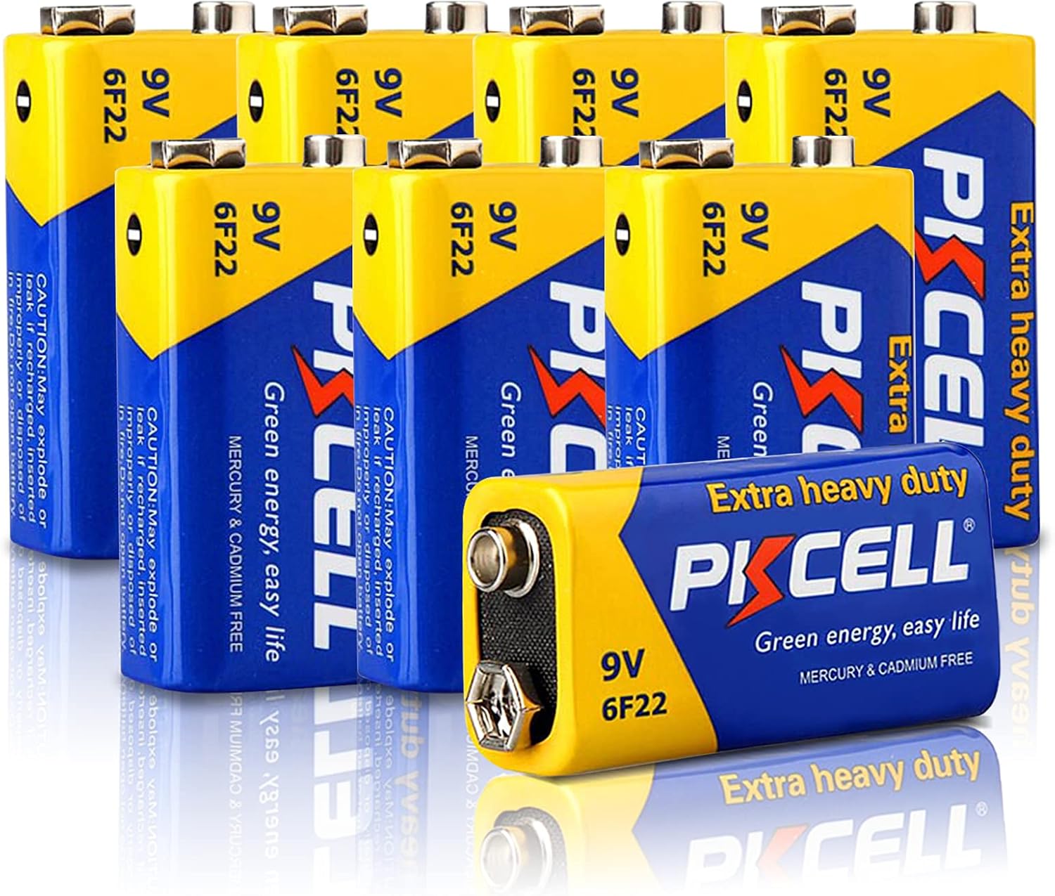 9V Batteries 6F22/PP3 High Performance Battery for Smoke Detectors,Remote Contro...