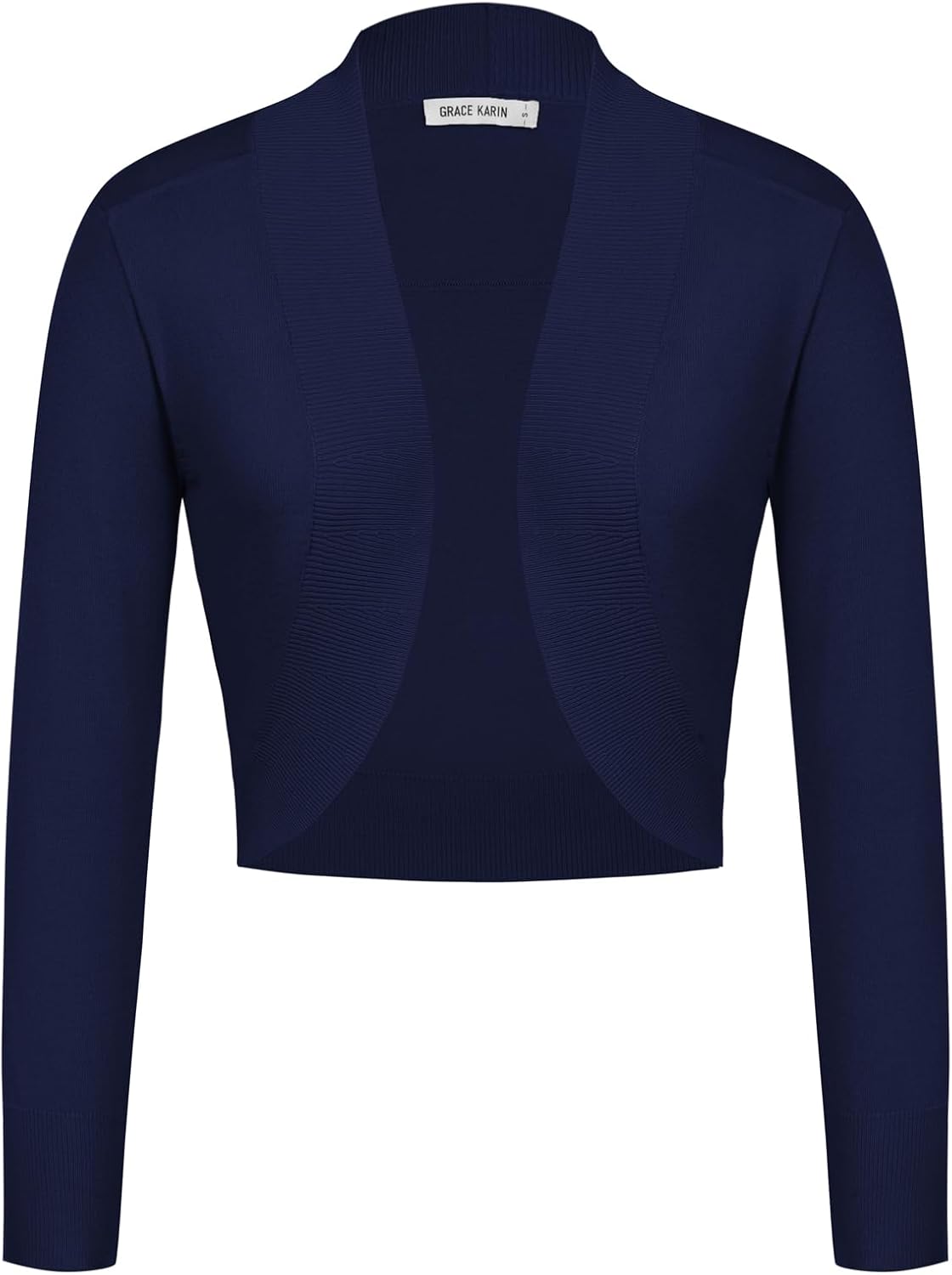 GRACE KARIN Women's Cropped Boleros Shrugs Long Sleeves Open Front Cardigan Swea...