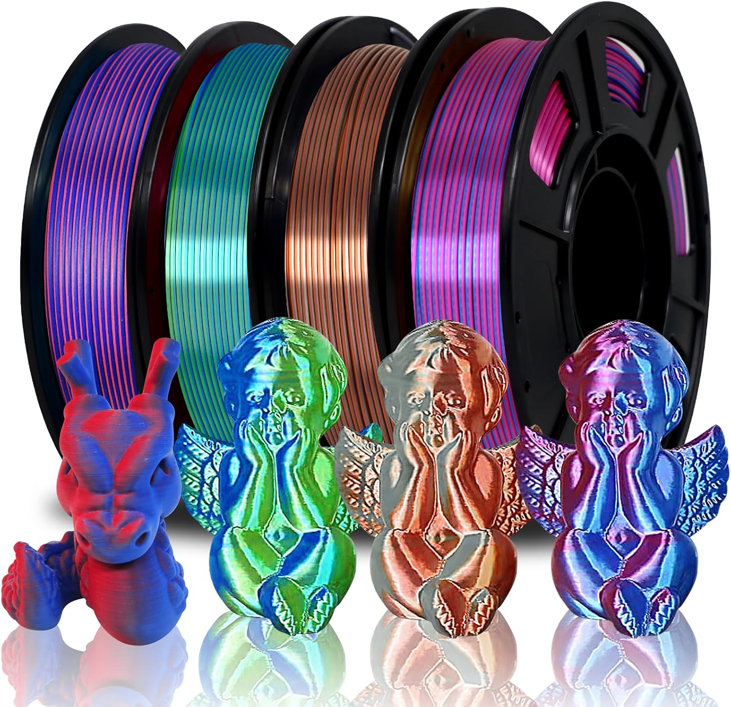 Special Eono Dual Color PLA Filament, Innovative Dual Color PLA Filament 1.75mm...