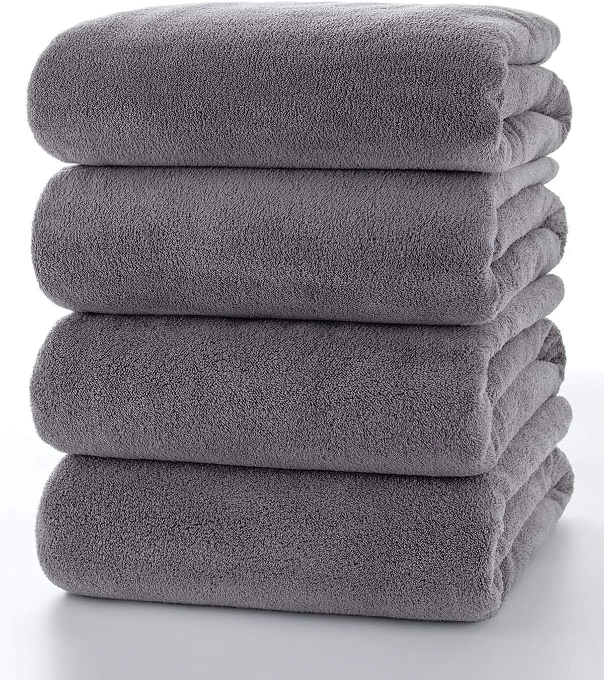 Lumimi Towels Set, Special Soft Microfiber Bath Towels, Incredibly Absorbent Tow...