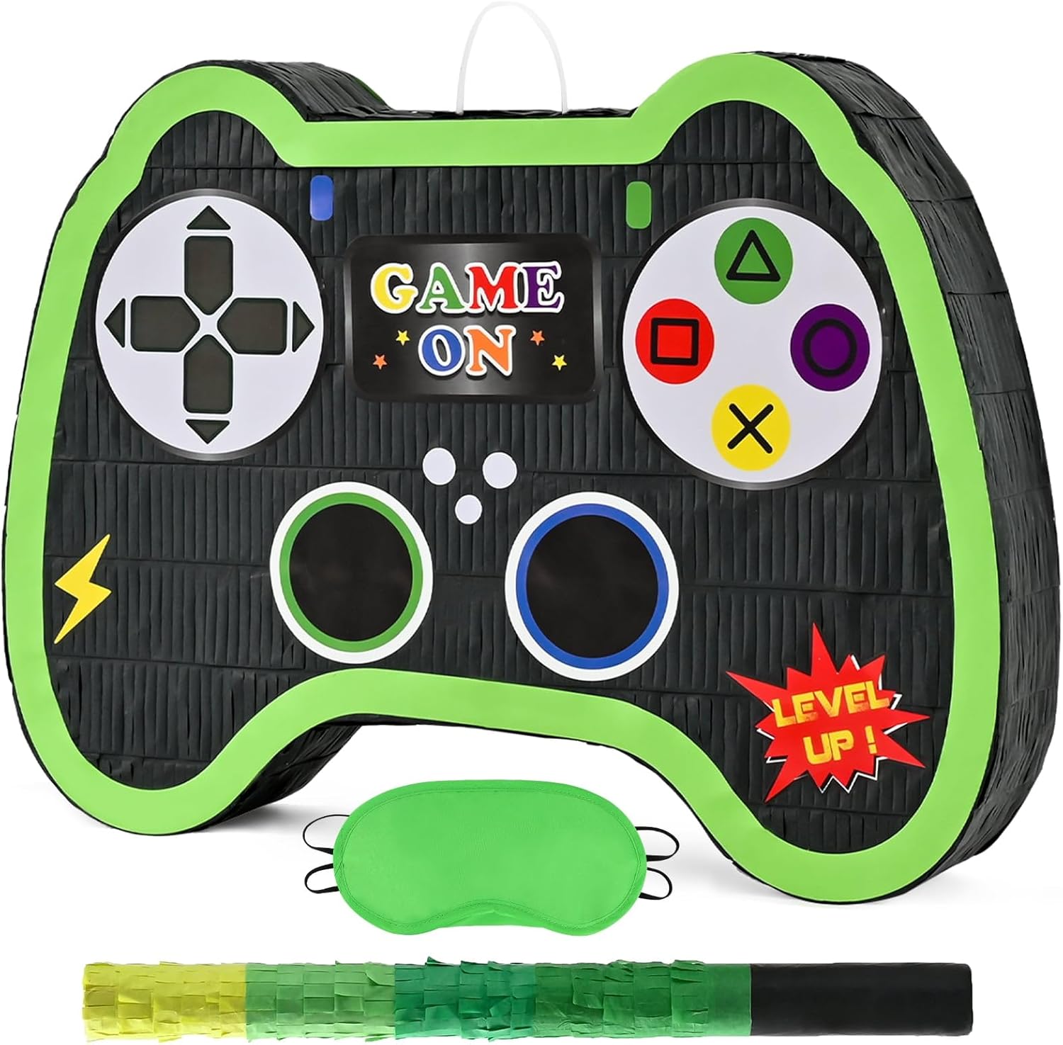 WERNNSAI Video Game Controller Piñata - Game Party Supplies Piñata Bundle with B...
