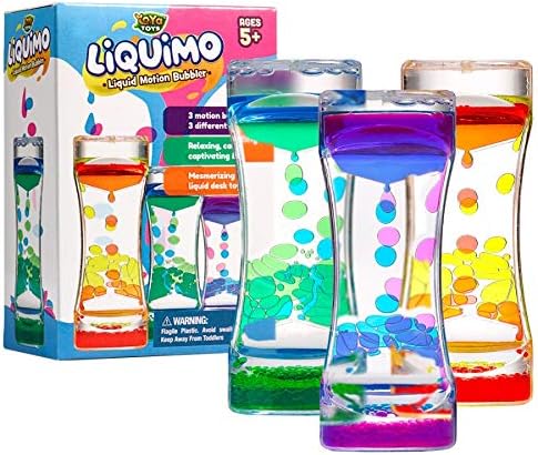 YoYa Toys Liquimo - Calming Liquid Motion Bubbler - 3 Pack - Toys for Kids and A...