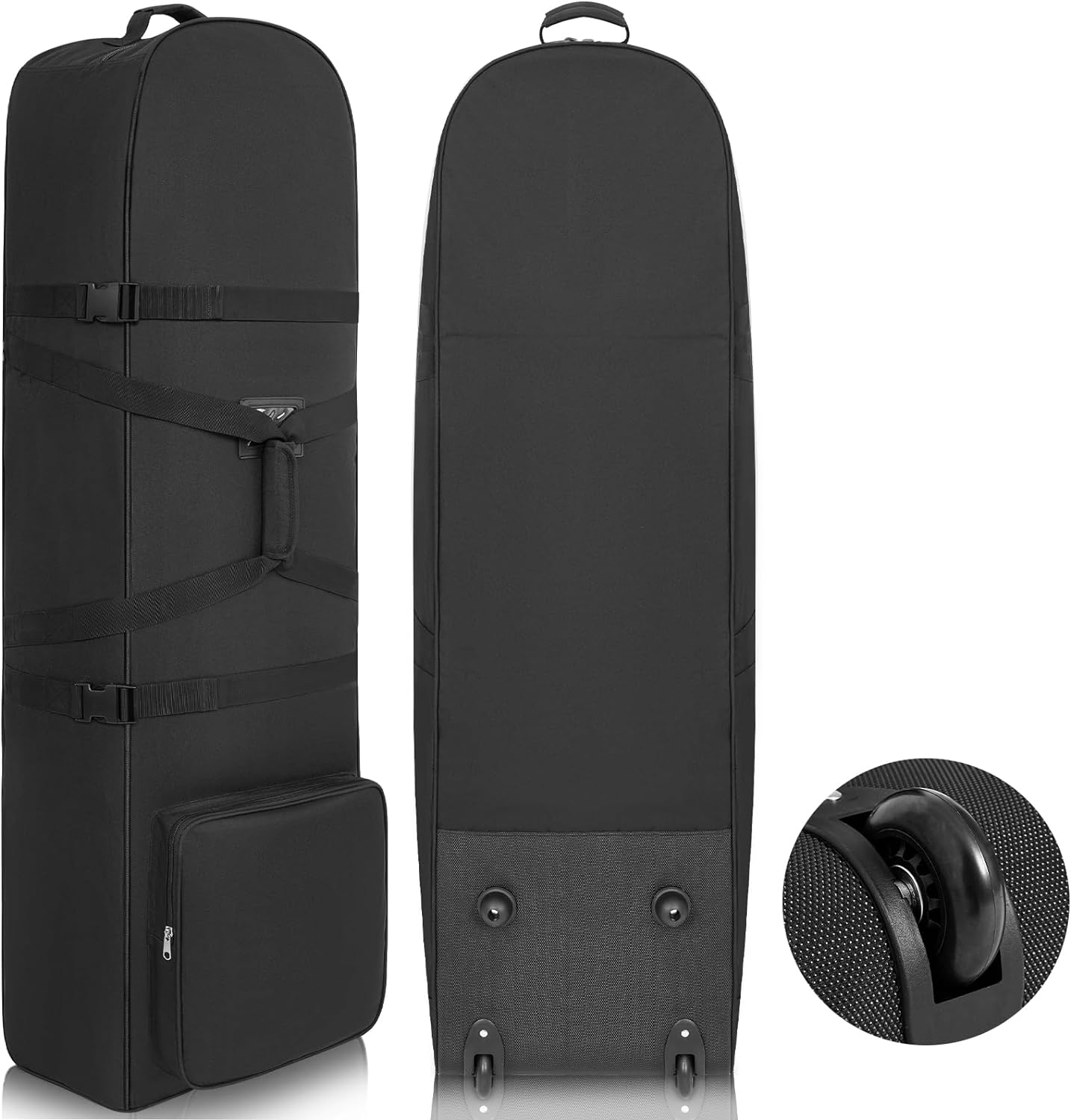 Padded Golf Travel Bags, Special Soft Sided Foldable Golf Club Travel Covers wit...