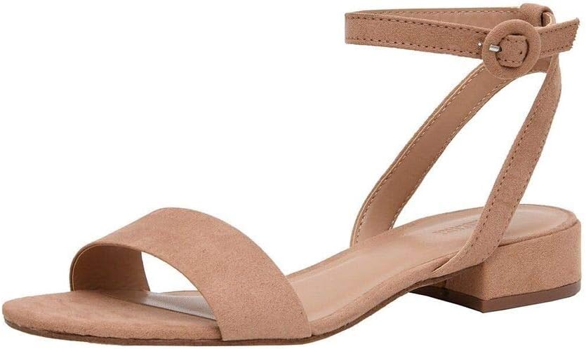 CUSHIONAIRE Women's Nila one band low block heel sandal +Wide Widths Available 9...