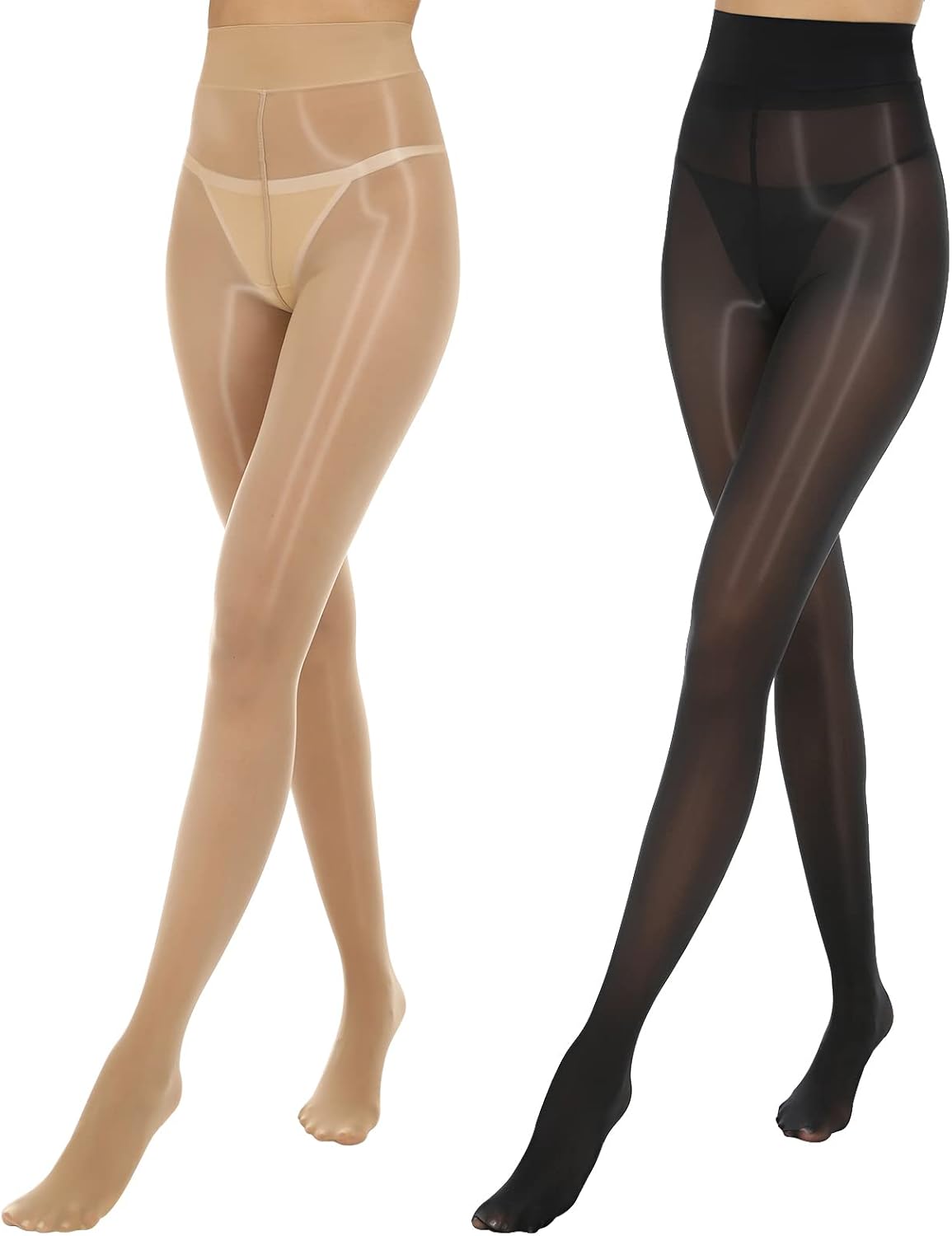 MANZI Women Oily Tights, Special Shiny Gloss Pantyhose, Innovative 15D Pantyhose...
