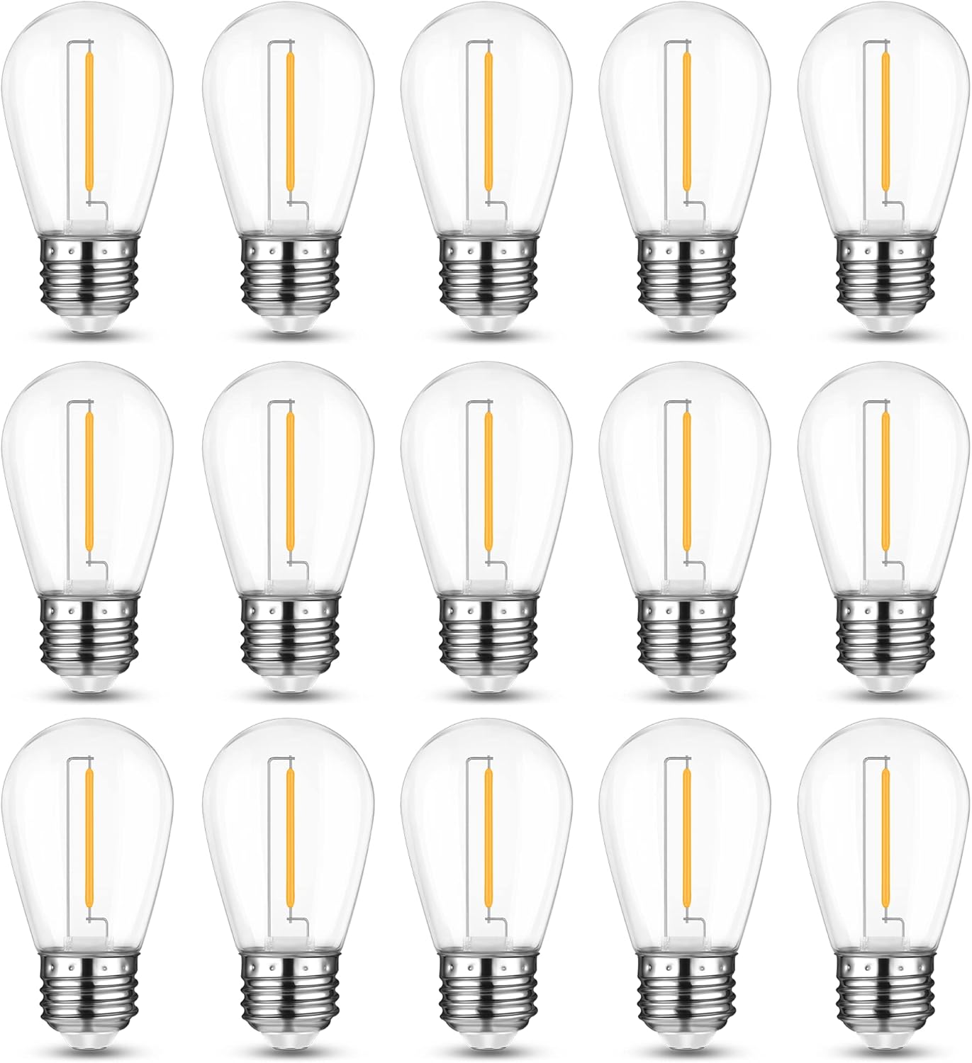 Mlambert LED String Light Bulbs,Shatterproof Outdoor String S14 Replacement Ligh...