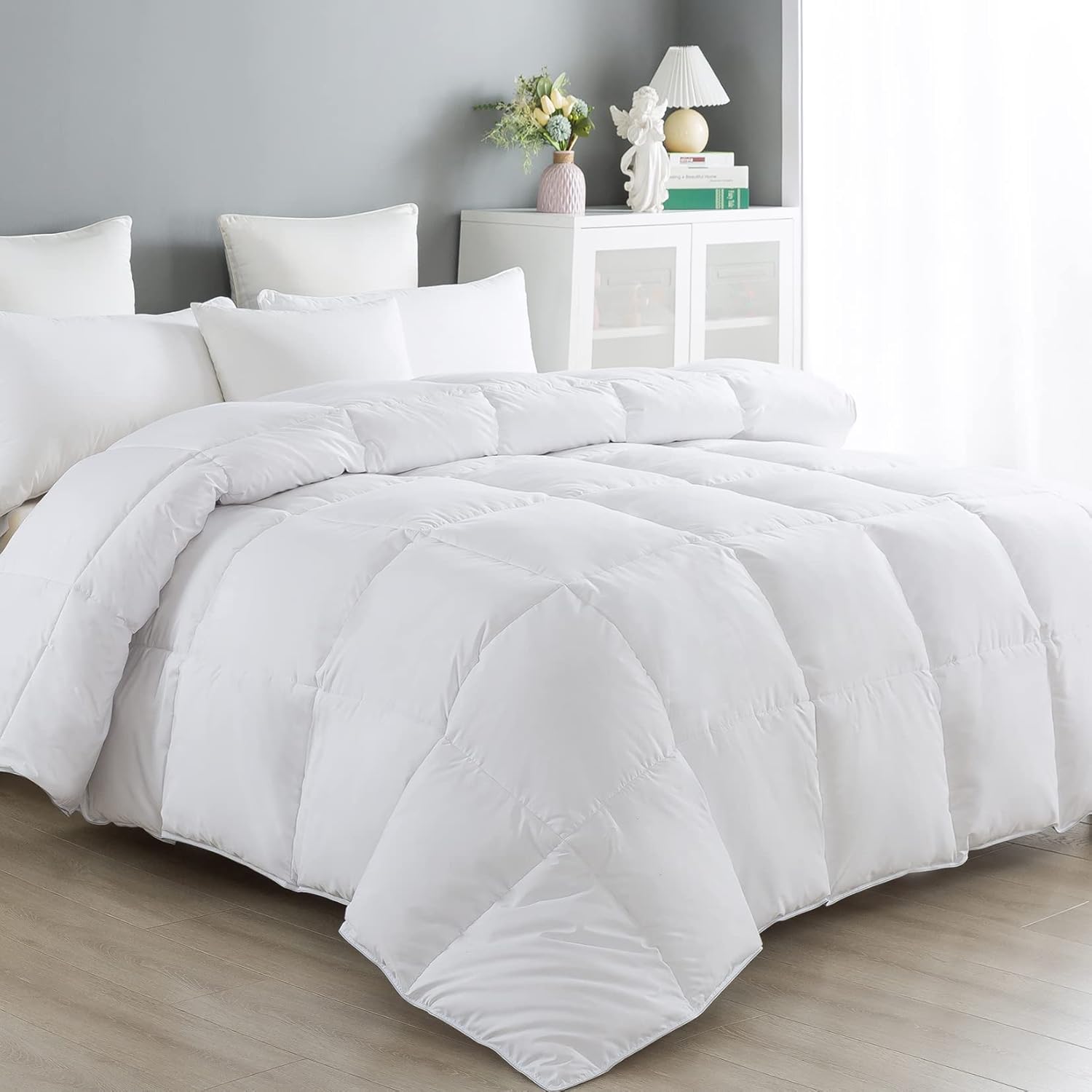 ANALIN King Size Duvet - 13.5 Tog Luxurious Goose Feather & Down Quilt, 50% Down...
