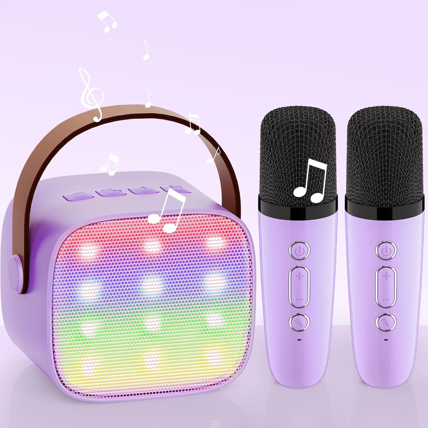 Kids Karaoke Machine, Upgrade Wowstar Karaoke Machine with 2 Wireless Microphone...