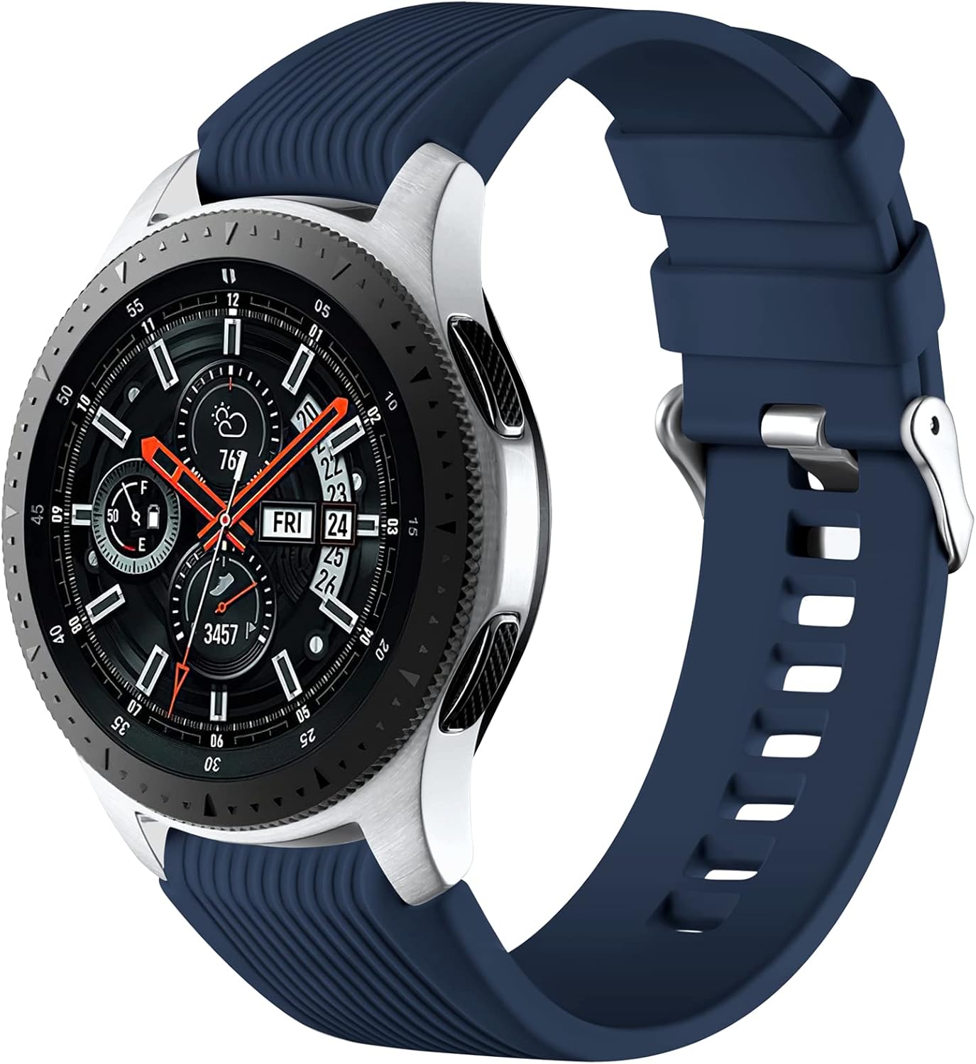 High-Quality Mastten Silicone Strap, Compatible With Samsung Galaxy Watch 46mm,...