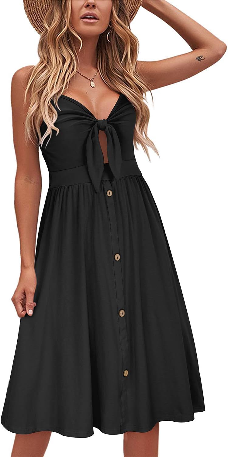VOTEPRETTY Women's Summer Dresses Spring Sundresses Beach Clothes Outfit Vacatio...