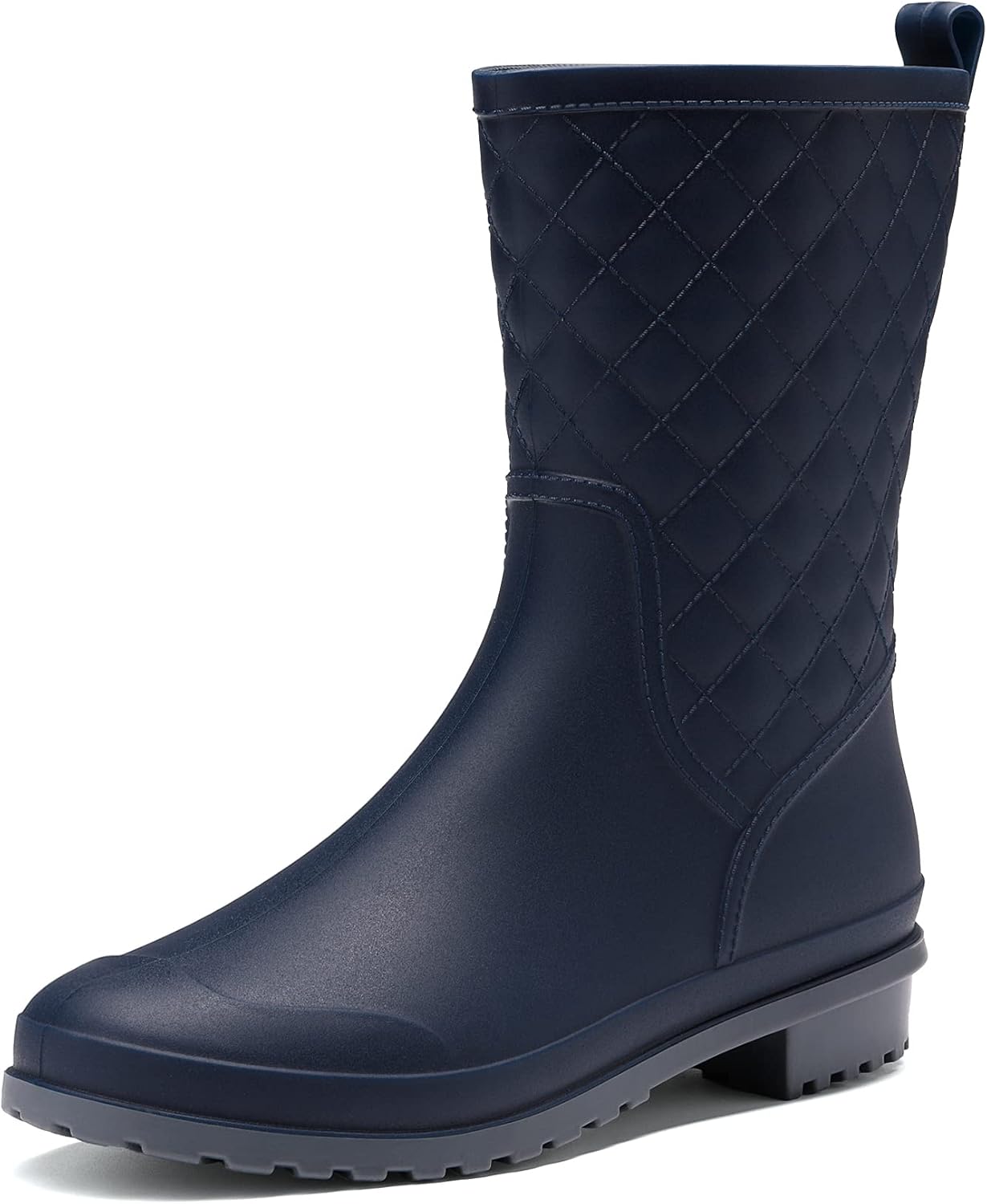 DREAM PAIRS Wellies Women Mid Calf Wellington Boots Ladies Garden Boots Waterpro...