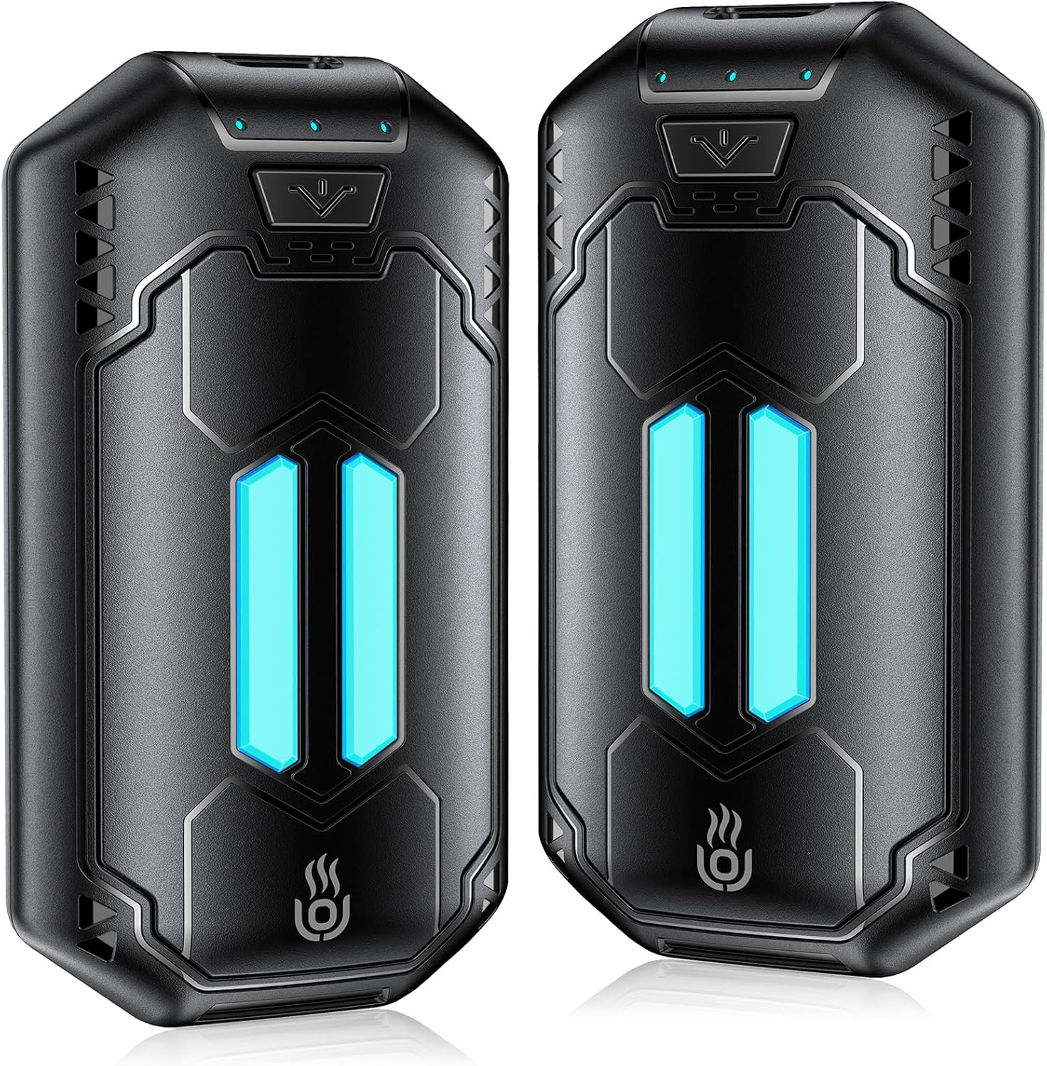 OUTJUT 2-pack Hand Warmers, Special Rechargeable Hand Warmers 2 IN 1 Electric Po...