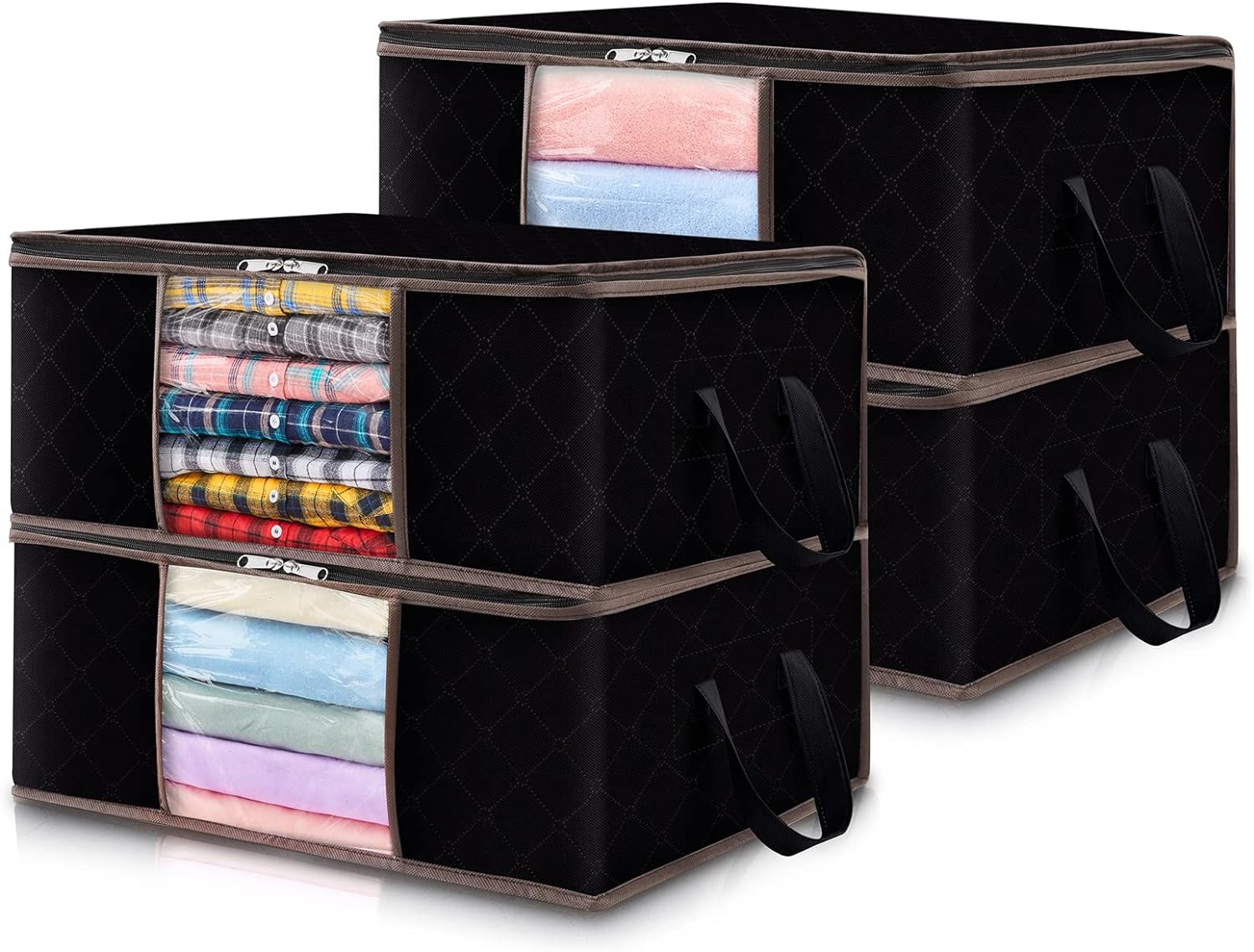 Lifewit 35L Clothes Storage Bag, Special Foldable Storage Boxes Wardrobe Organiz...