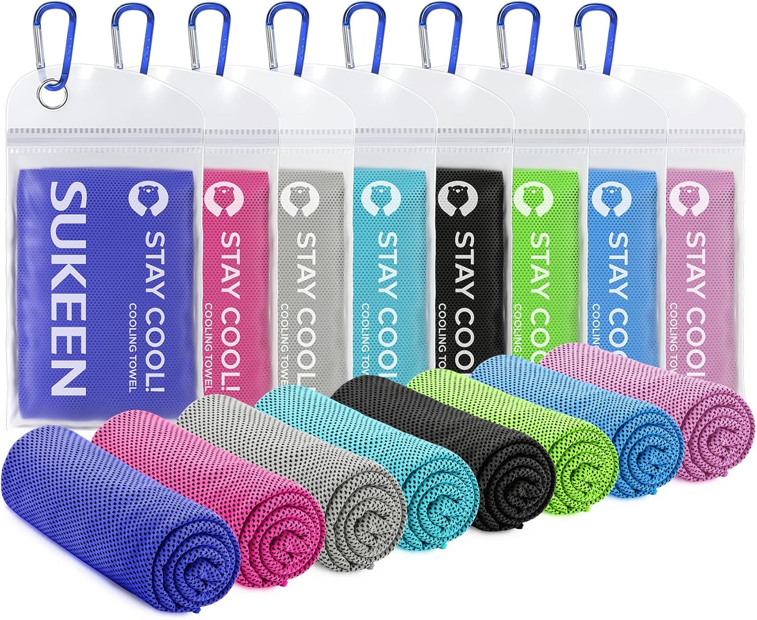 Sukeen Cooling Towel,Instant Evaporative Cooling for Sports,Yoga,Golf,Gym,Neck,W...