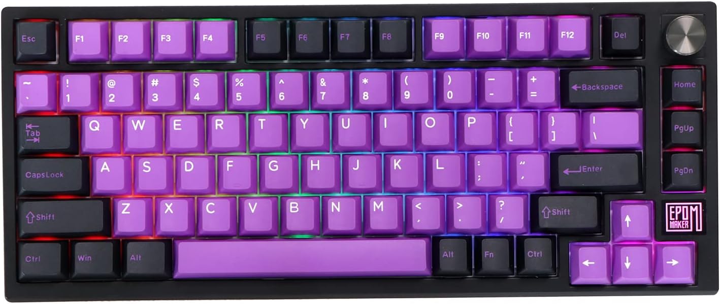EPOMAKER TH80 SE Gasket 75% Mechanical Keyboard, NKRO Hot Swappable RGB Triple M...