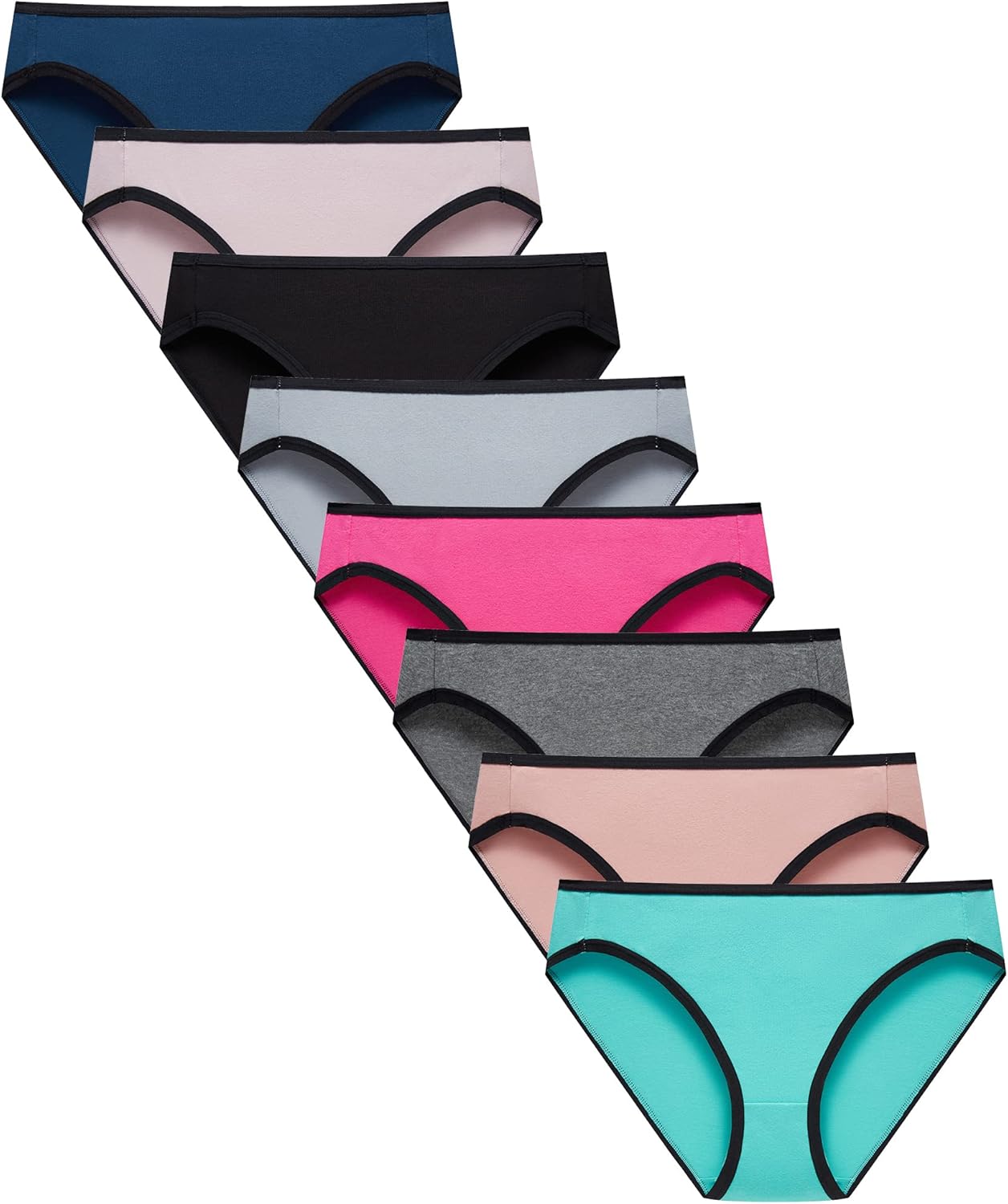 Finihen Girls Cotton Bikini Panties For Teens Hipster Briefs Toddler Underwear C...