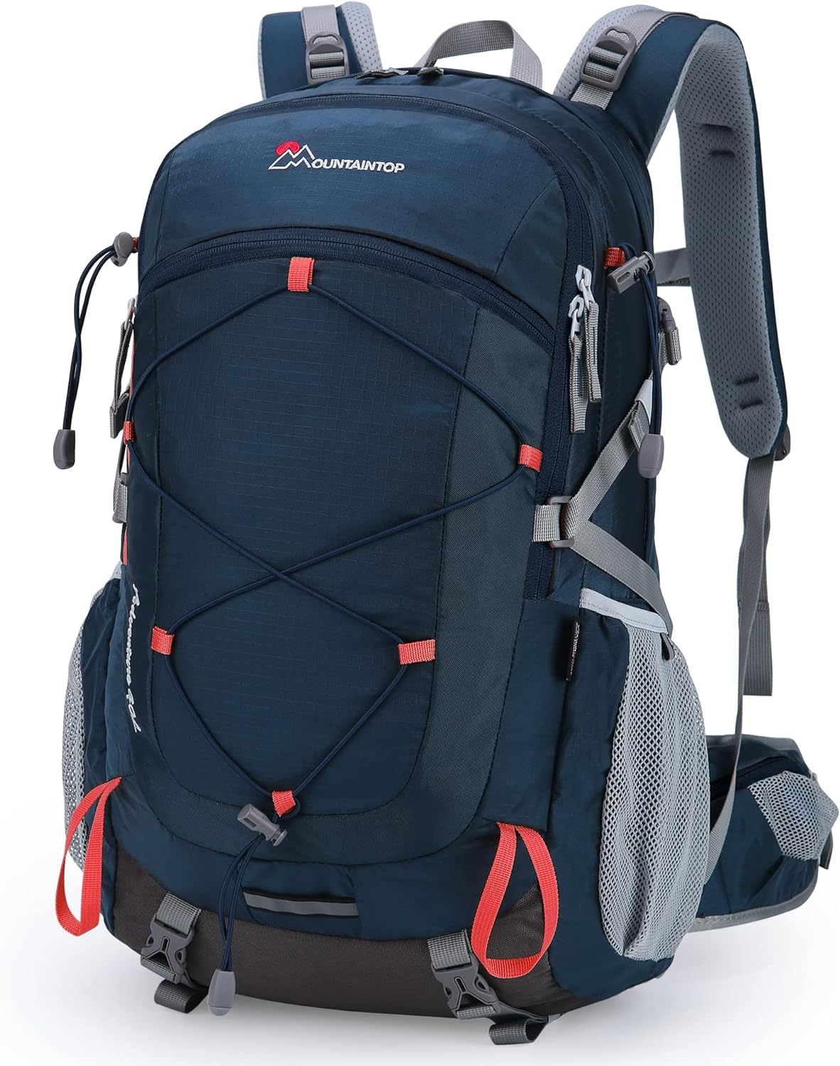 MOUNTAINTOP 40L Hiking Backpack Travel Daypack with Rain Cover for Outdoor Backp...