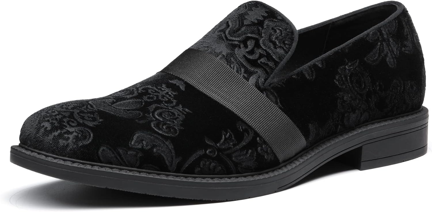 Bruno Marc Men's Dress Tuxedo Shoe Slip-on Classic Patent Leather Loafers 11 Bla...