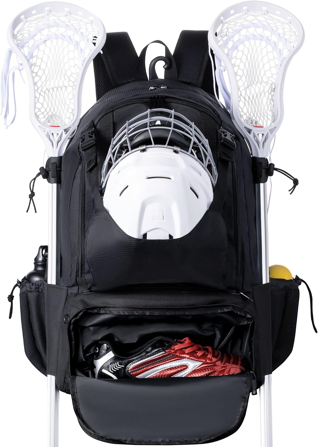 Lacrosse Bag - Lacrosse Bags - Extra Large Lacrosse Backpack with Tow Stick Hold...