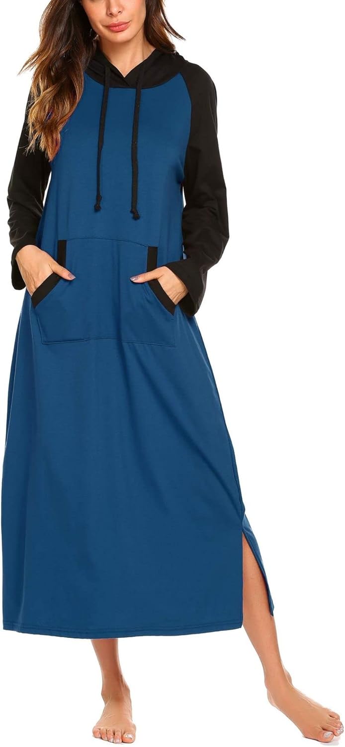 **Best Ekouaer Sleepwear, Special Nightgown for Women, Comfortable Long Sleeve H...