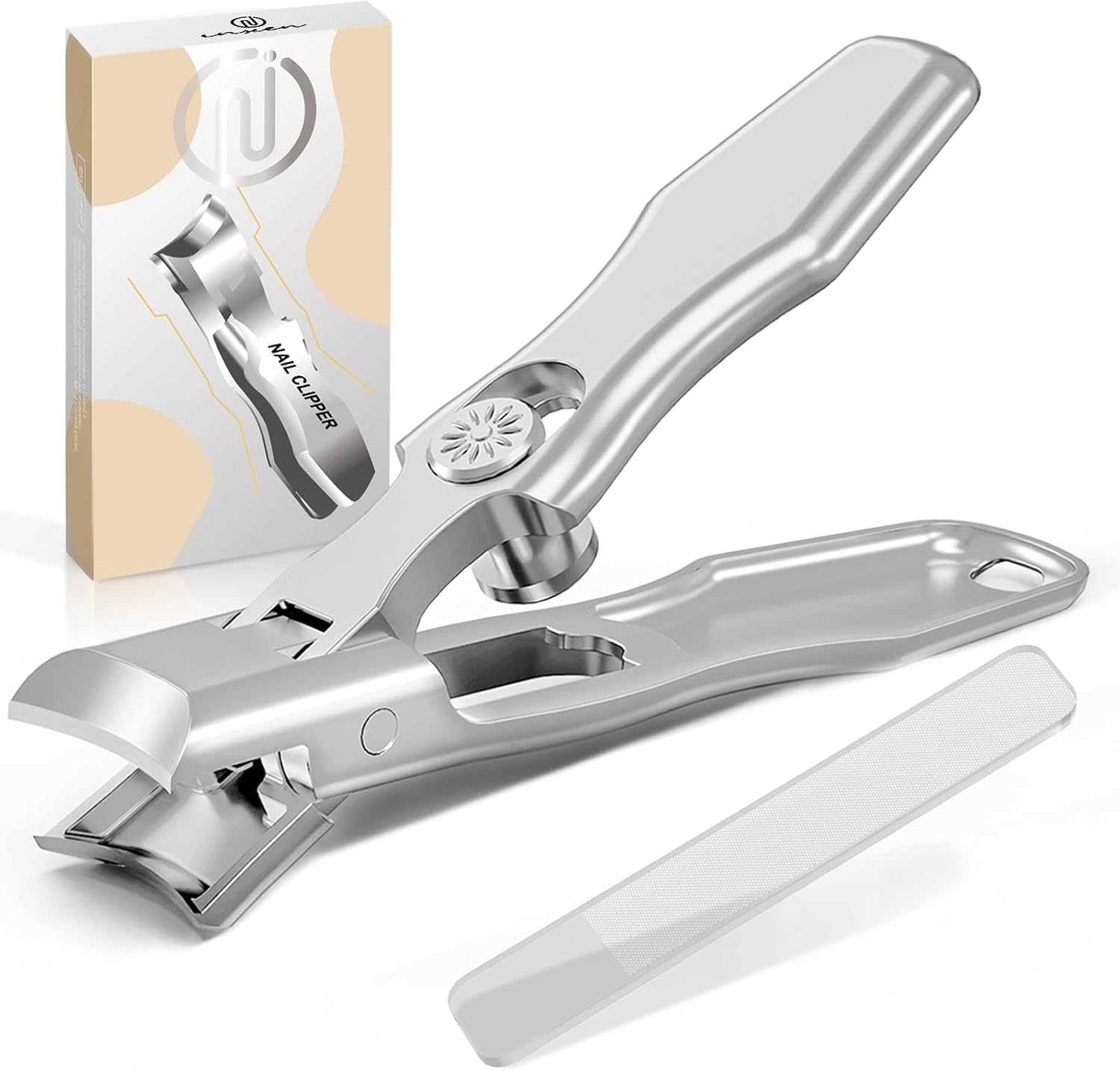 INXEN Nail Clippers for Thick Nails, German Nail Clippers Set for Men with Catch...