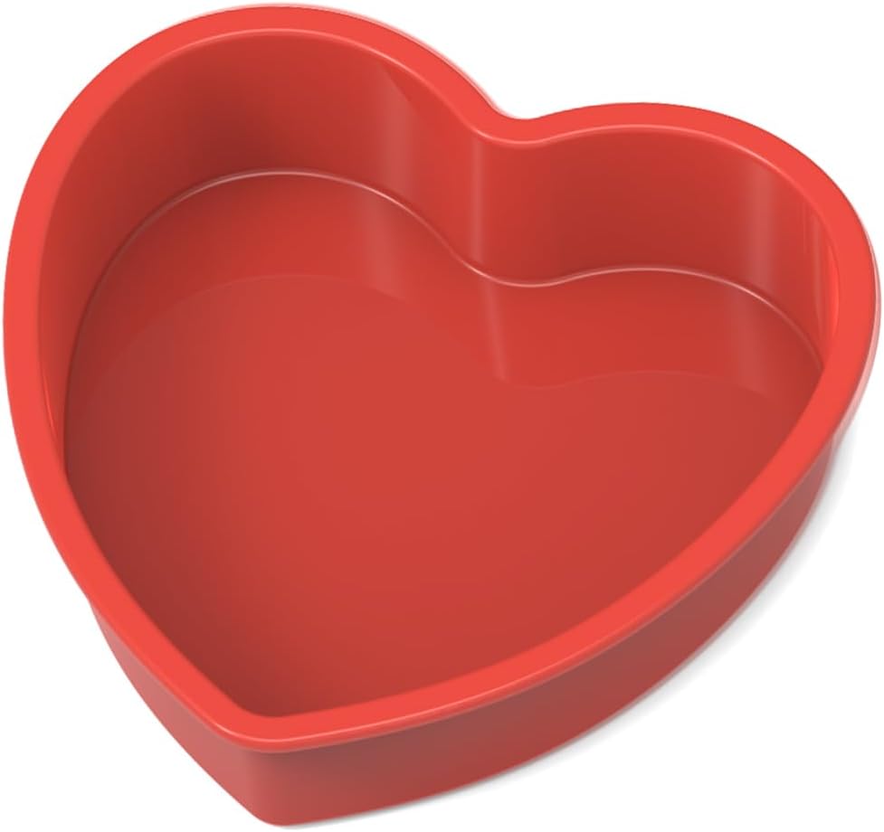SILIVO Silicone Heart Shaped Cake Tin, Special Love Heart Cake Mould, Unique Non...