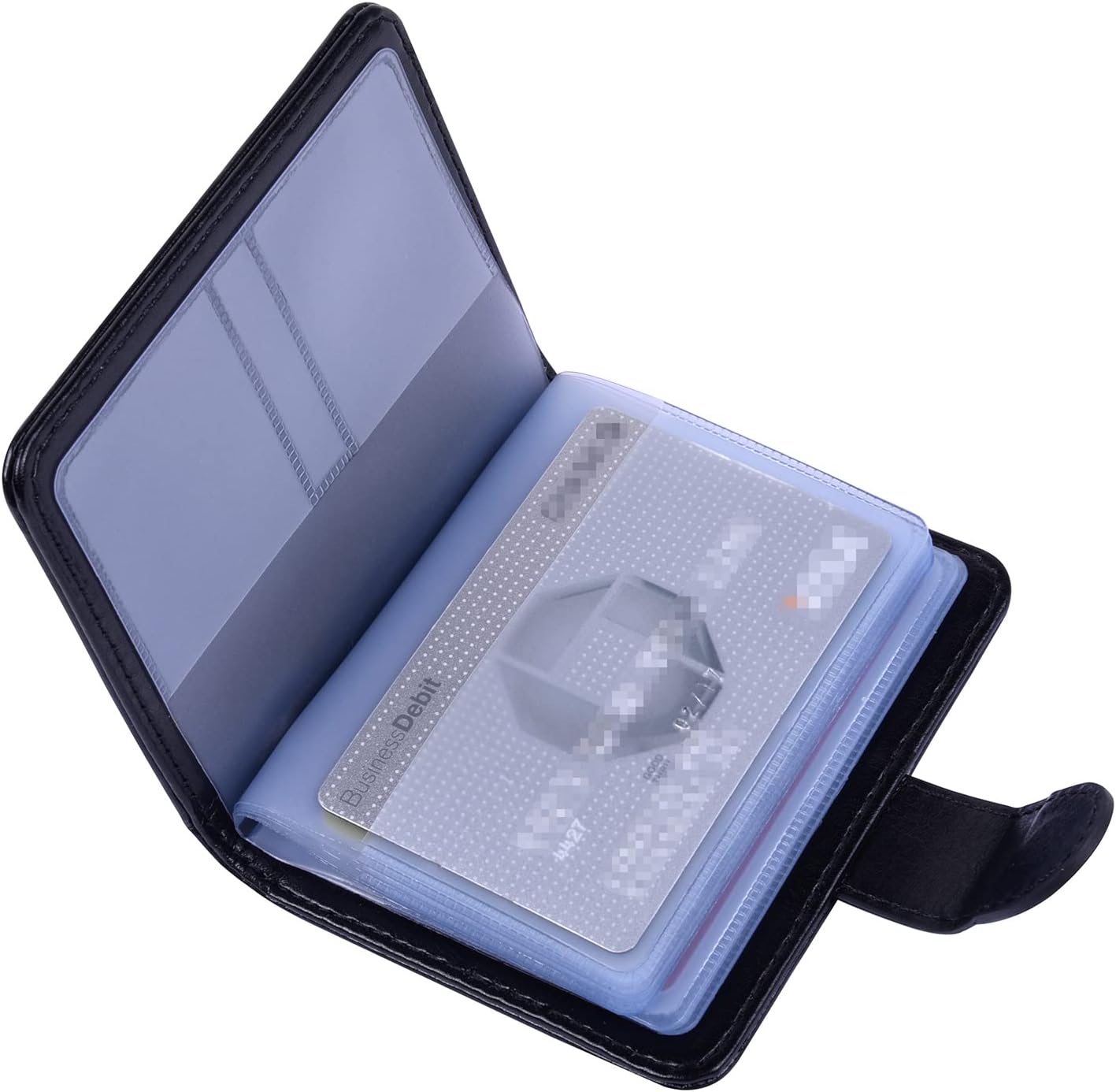 wisdompro Credit Card Holder for Men/Women, PU Leather RFID Blocking Debit Card...