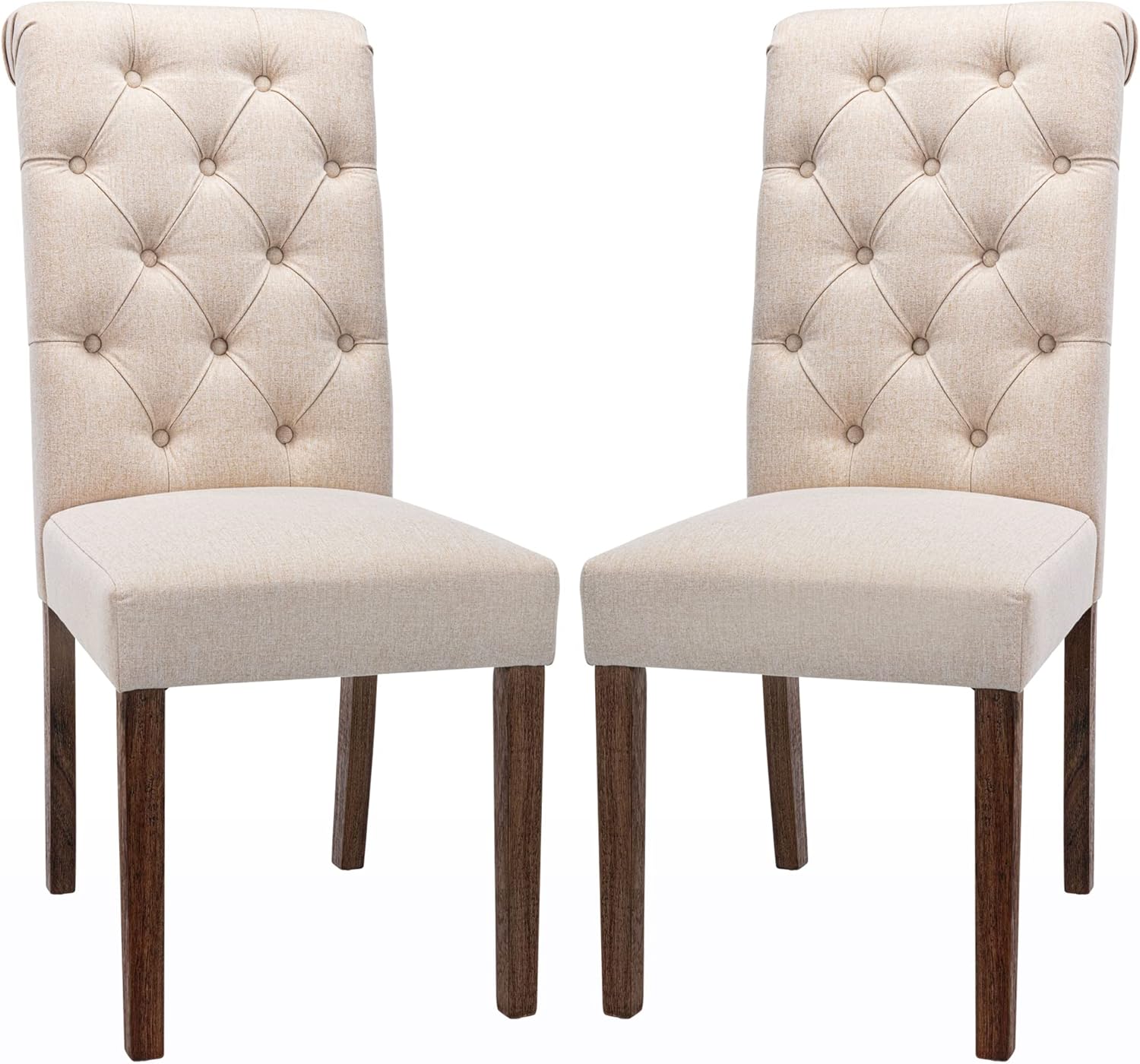 COLAMY Tufted Dining Room Chairs Set of 2, Accent...