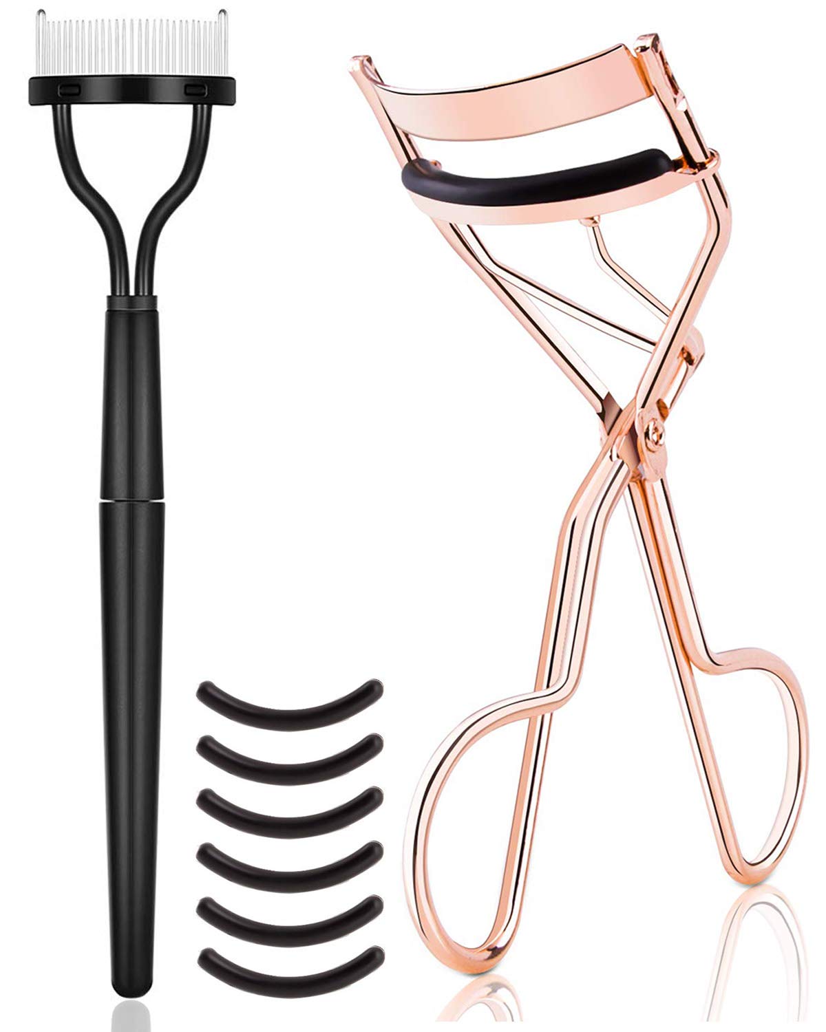 Eyelash Curler Kit, Special Metal Lash Curlers with Mascara Applicator, Innovati...