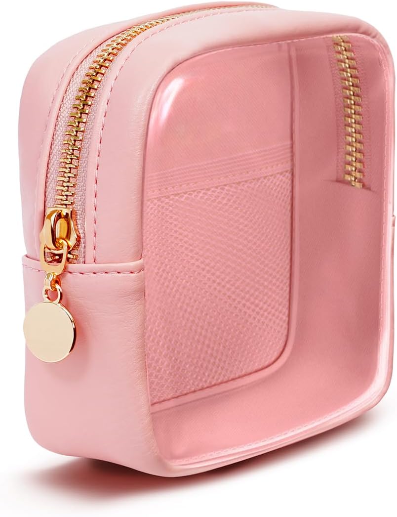 Clear Makeup Bag for Handbag, Mini Make Up Bag for Purse, Small Makeup Pouch for...