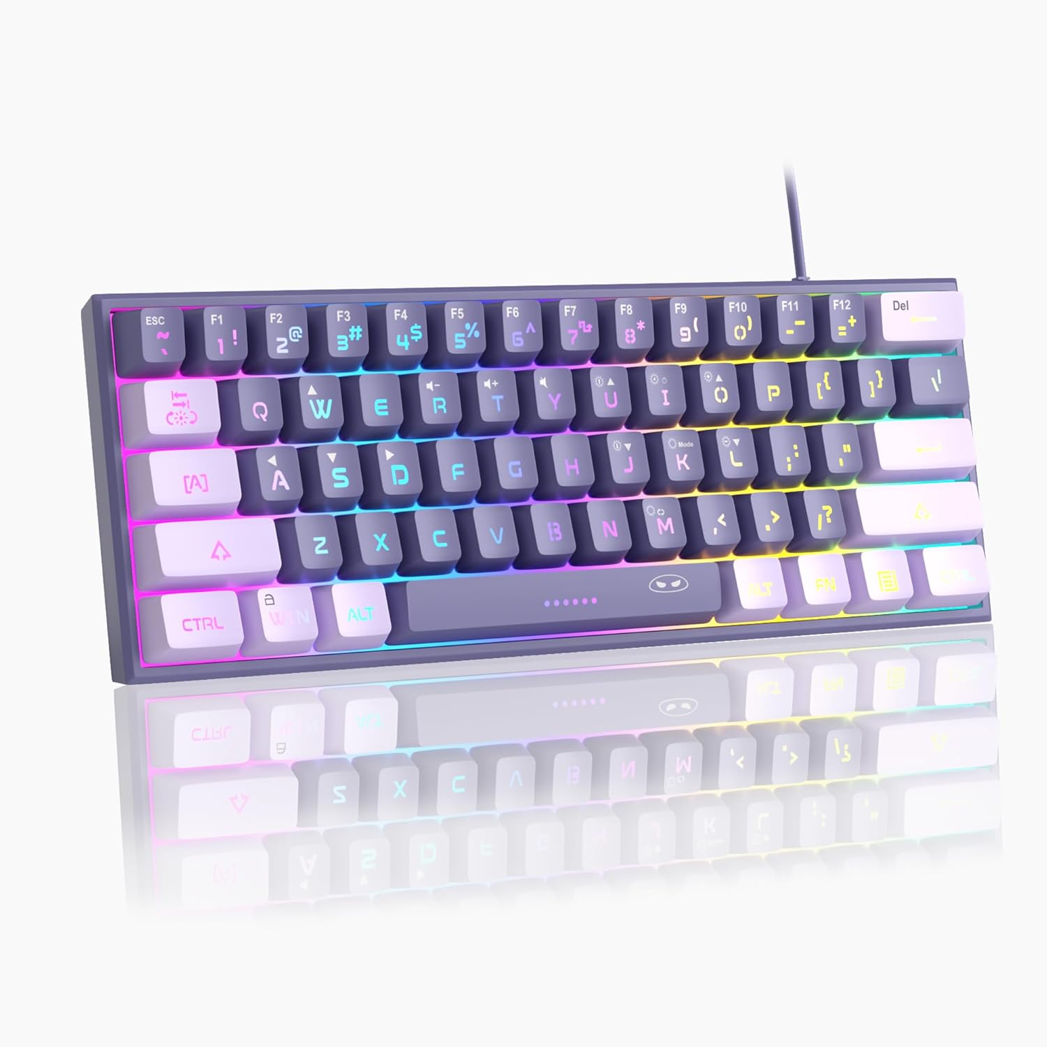 MageGee 60% Gaming Keyboard,Waterproof Ultra-Compact Mini 62 Keys Keyboard RGB B...