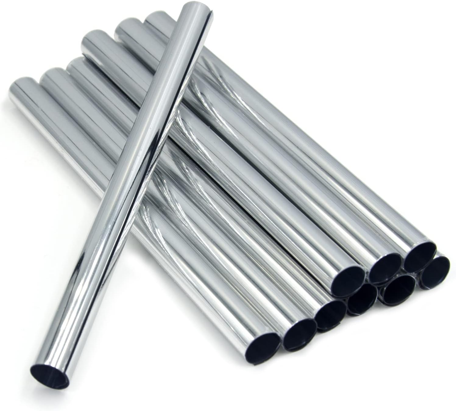 200mm x 15mm Pipe Covers- Radiator Pipe Covers Chrome- Radiator Pipe Collars (10...
