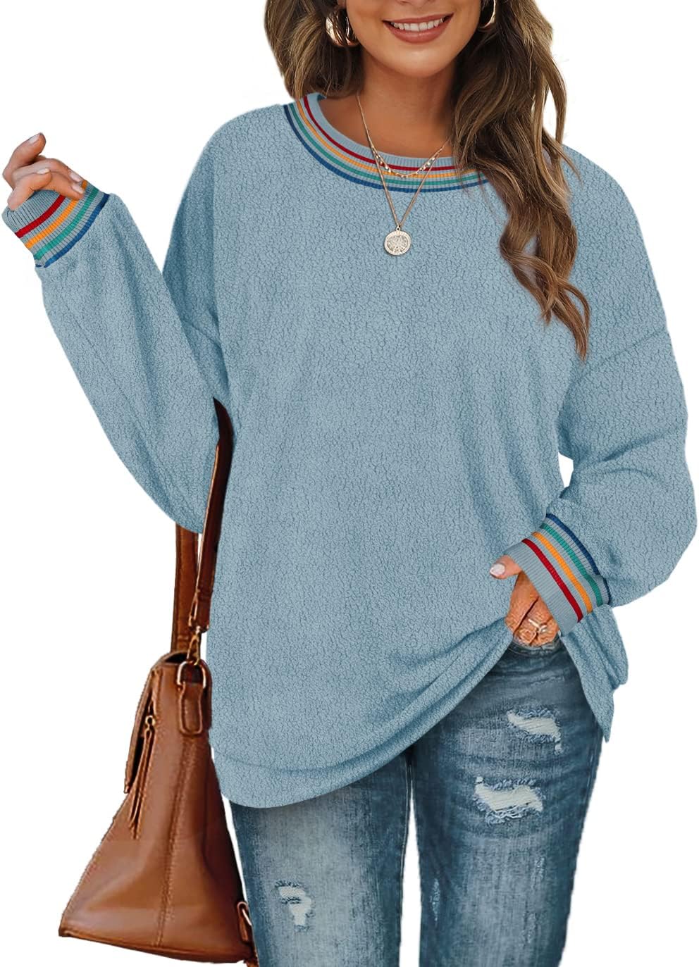 Aokosor Jumpers for Women, Special Sweater for Lad...