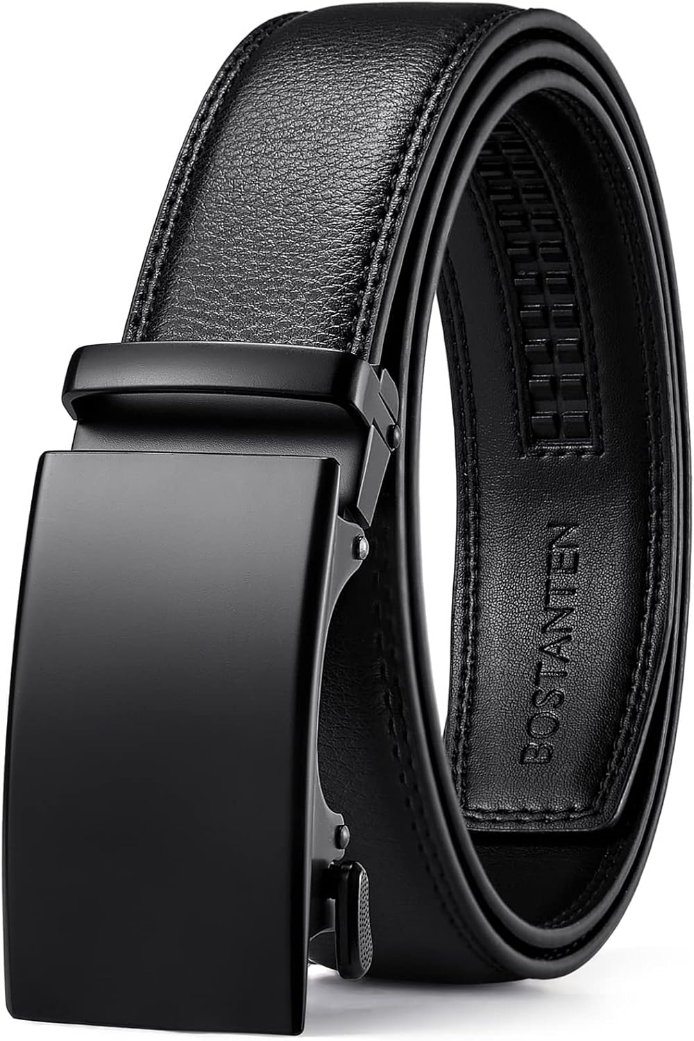 BOSTANTEN Mens Belt Leather Ratchet Belt For Men Dress and Casual with Adjustabl...