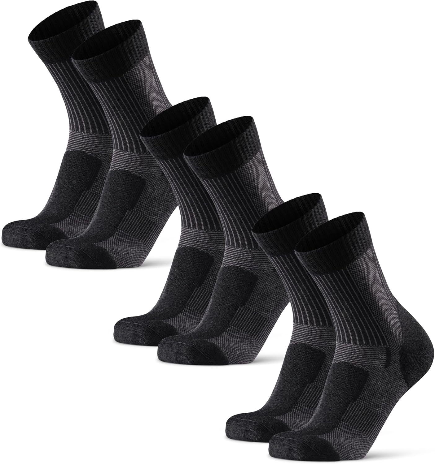 DANISH ENDURANCE Walking Socks, Special Hiking Socks Merino Wool, Innovative Lig...