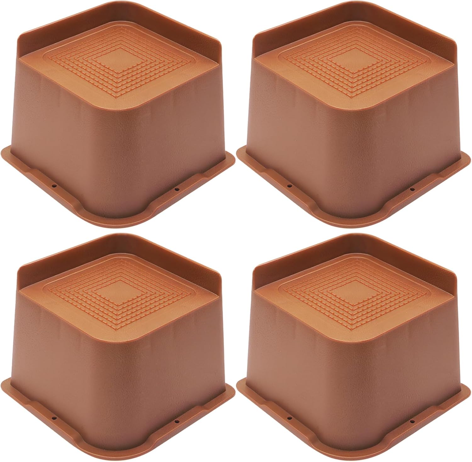 MYMULIKE Bed Risers 4 inch Heavy Duty Furniture Risers, Up to 6000 Lbs Bed lifts...