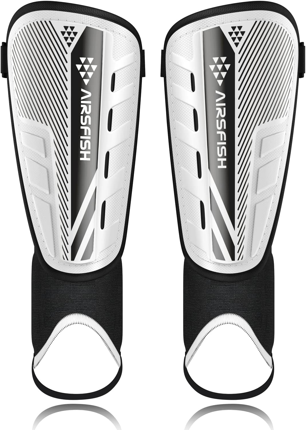 Shin Pads for Boys, Special Certified Airsfish Kids Shin Pads with Ankle Protect...