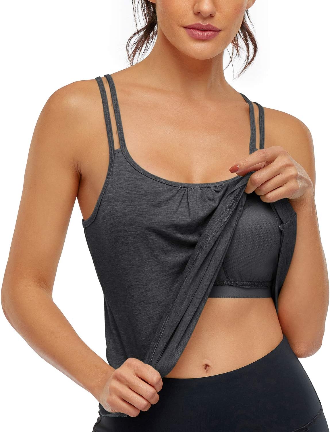 Hibelle Women's Workout Tank Top, Special Yoga Racerback Tank Top with Built-in...