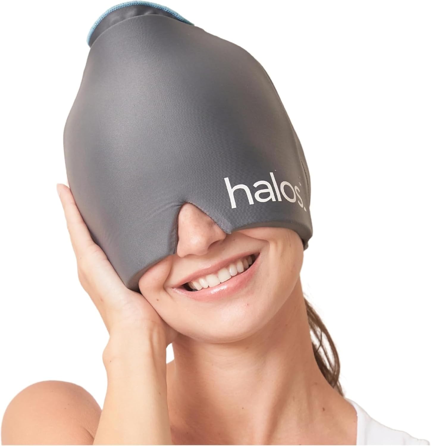 MyHalos Migraine Relief Cap - Wearable Ice Pack Cold Wrap Hat -Reusable Cold The...